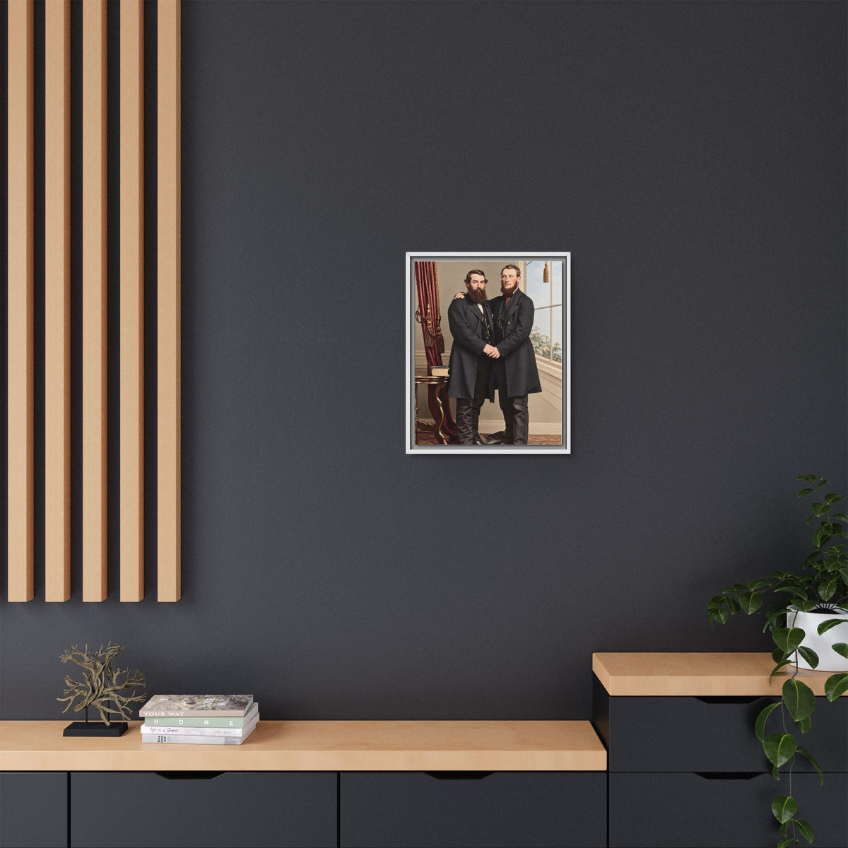 paire 022 | Framed Vintage Photo - Matte Canvas