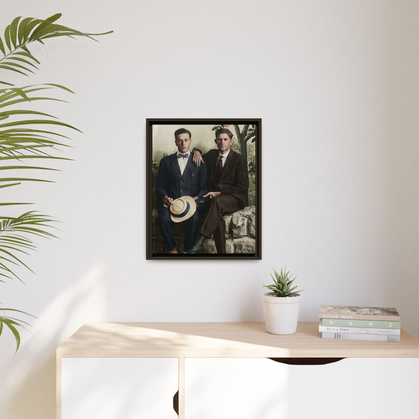 paire 062 | Framed Vintage Photo - Matte Canvas