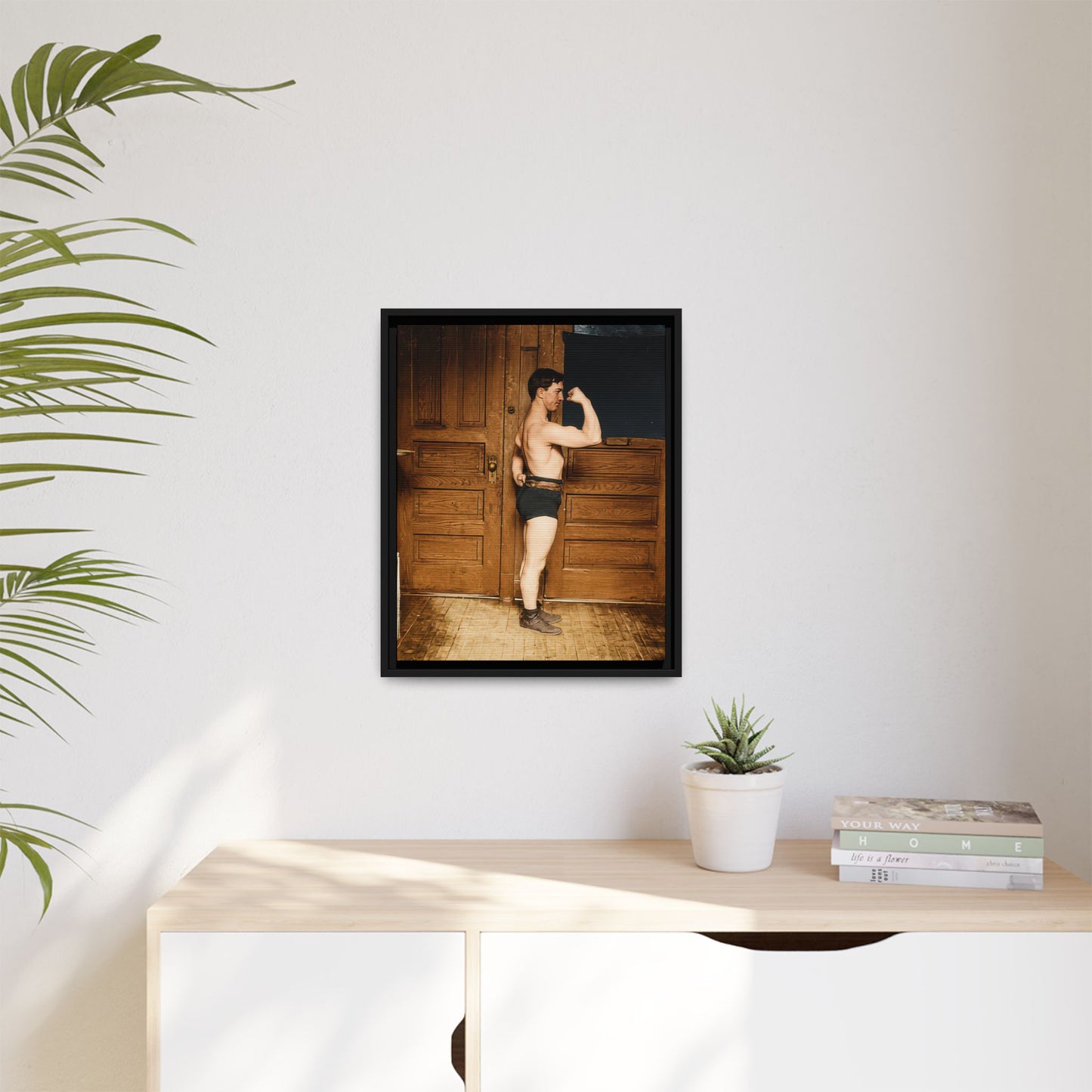 athlétisme 023 | Framed Vintage Photo - Matte Canvas