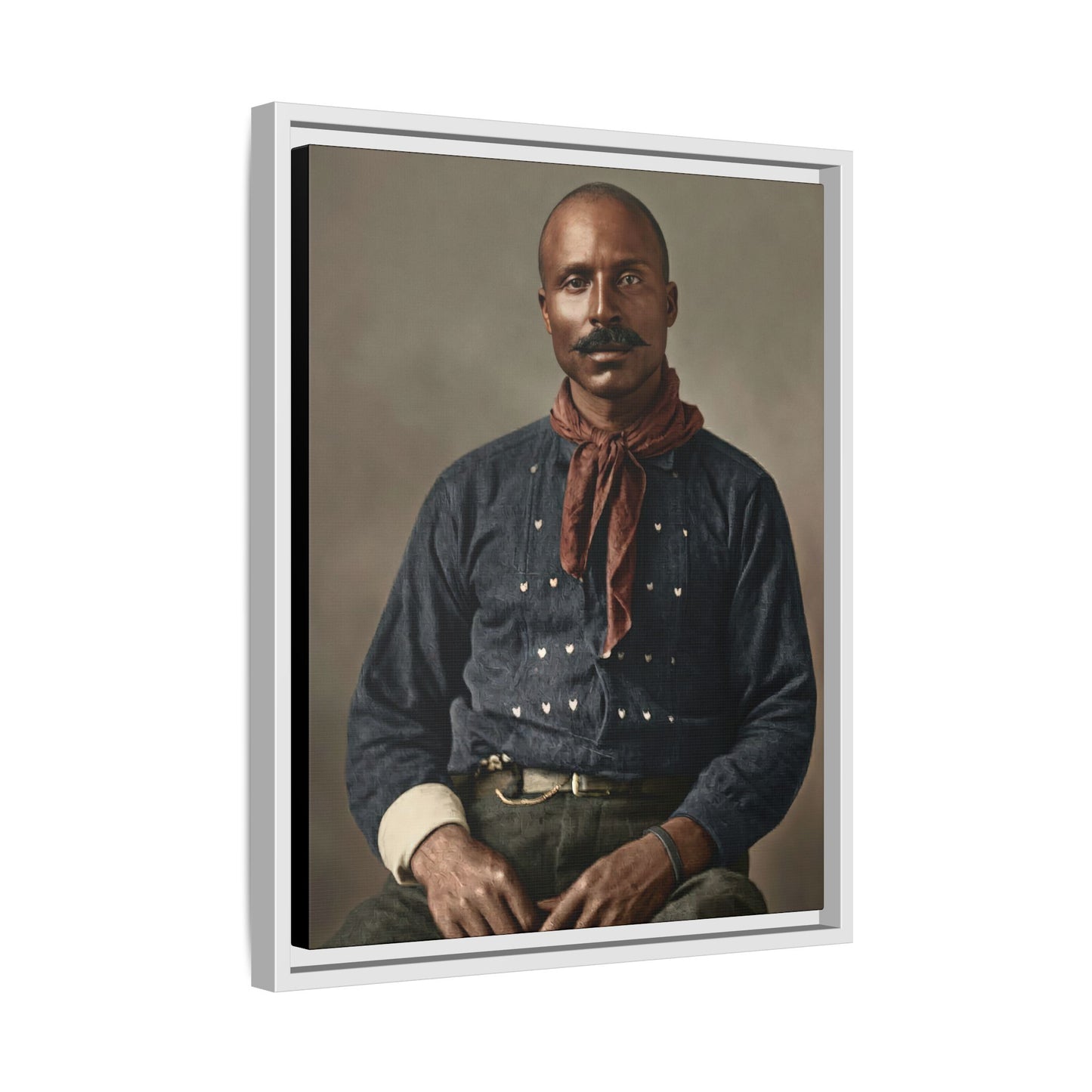 celibataire 017 | Framed Vintage Photo - Matte Canvas