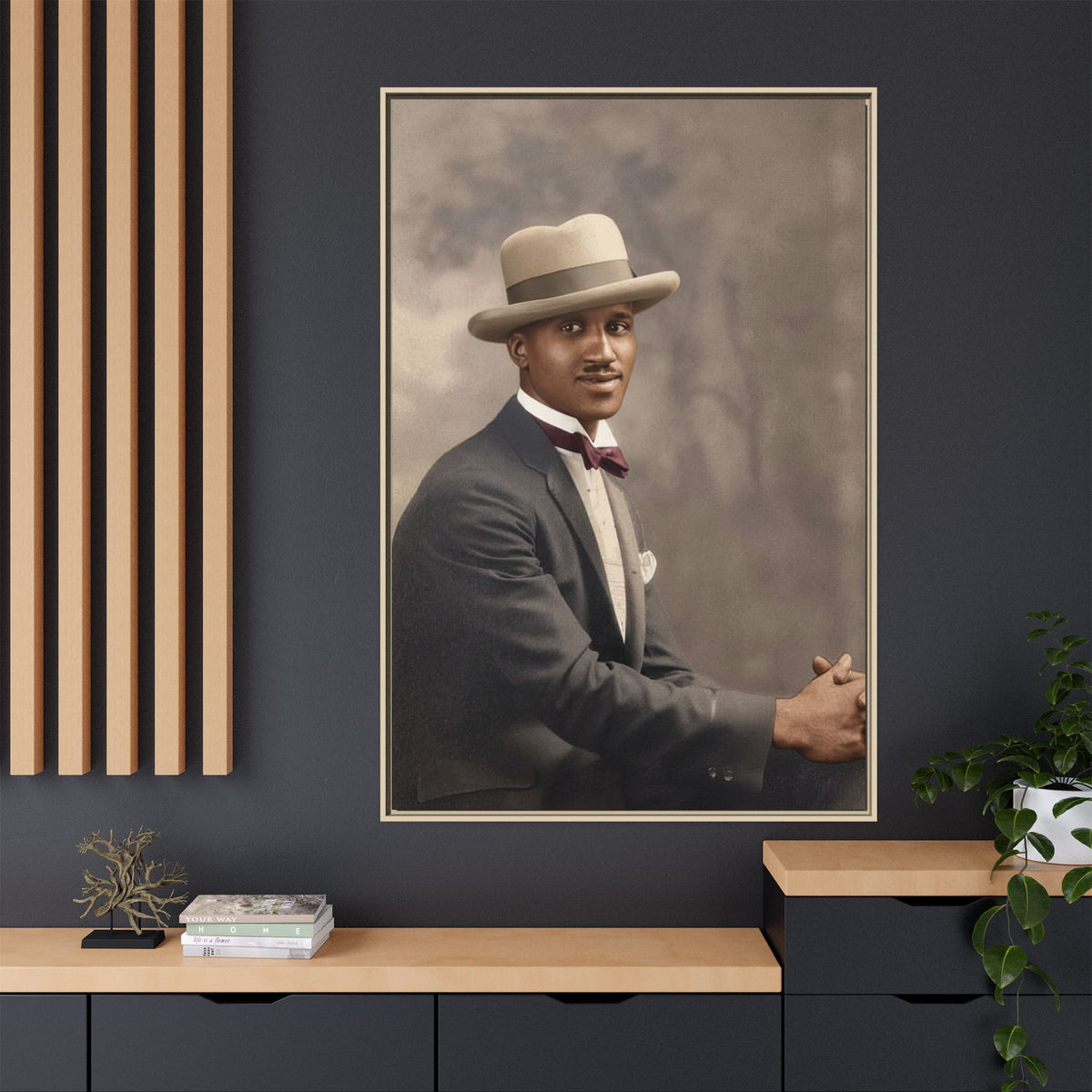 celibataire 004 | Framed Vintage Photo - Matte Canvas