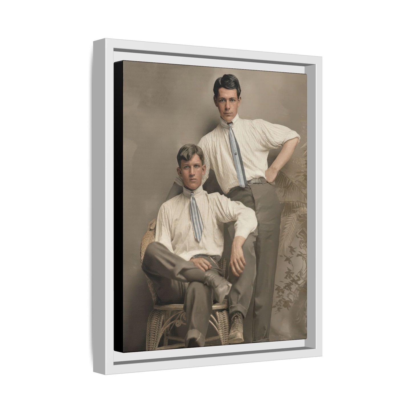 paire 101 | Framed Vintage Photo - Matte Canvas