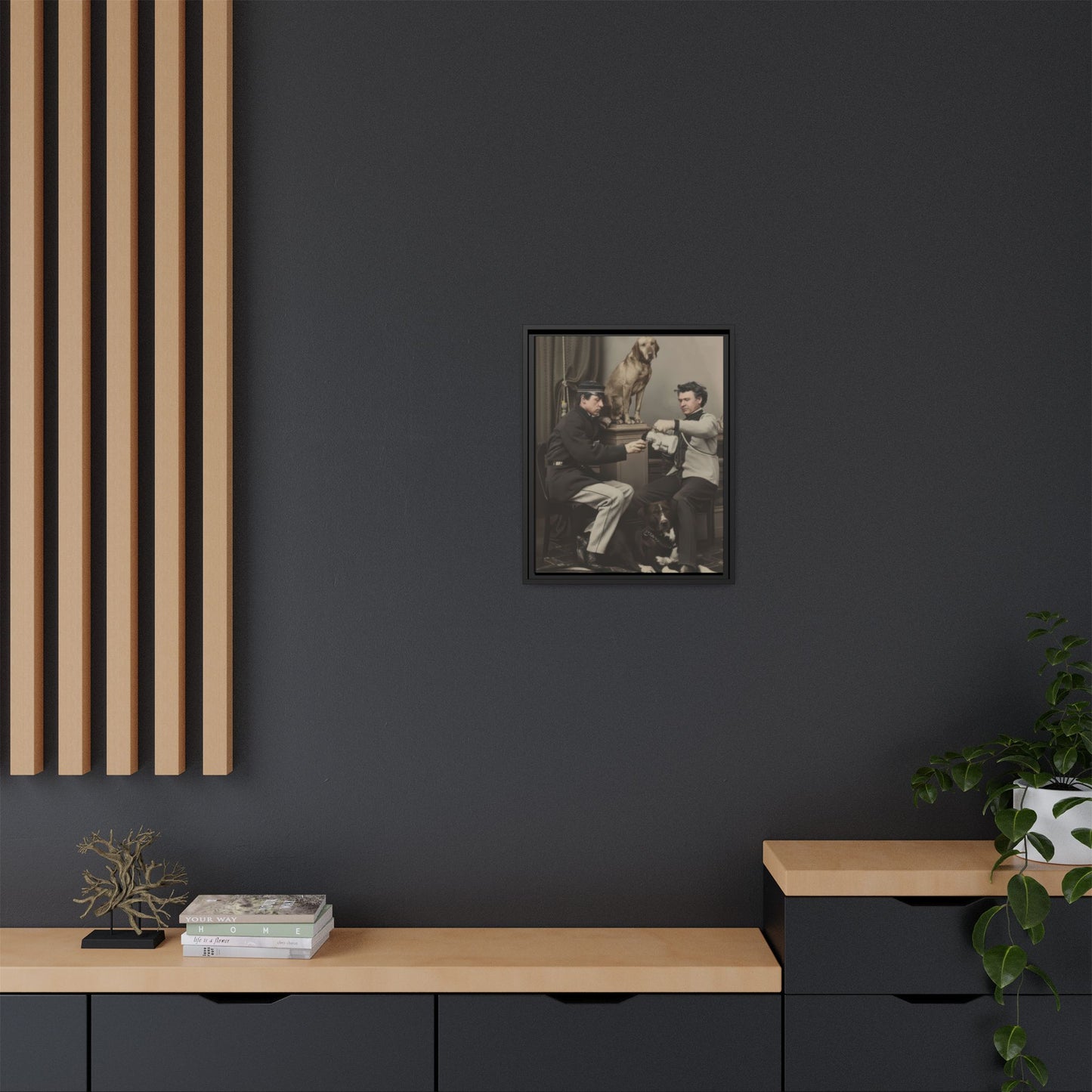 paire 119 | Framed Vintage Photo - Matte Canvas