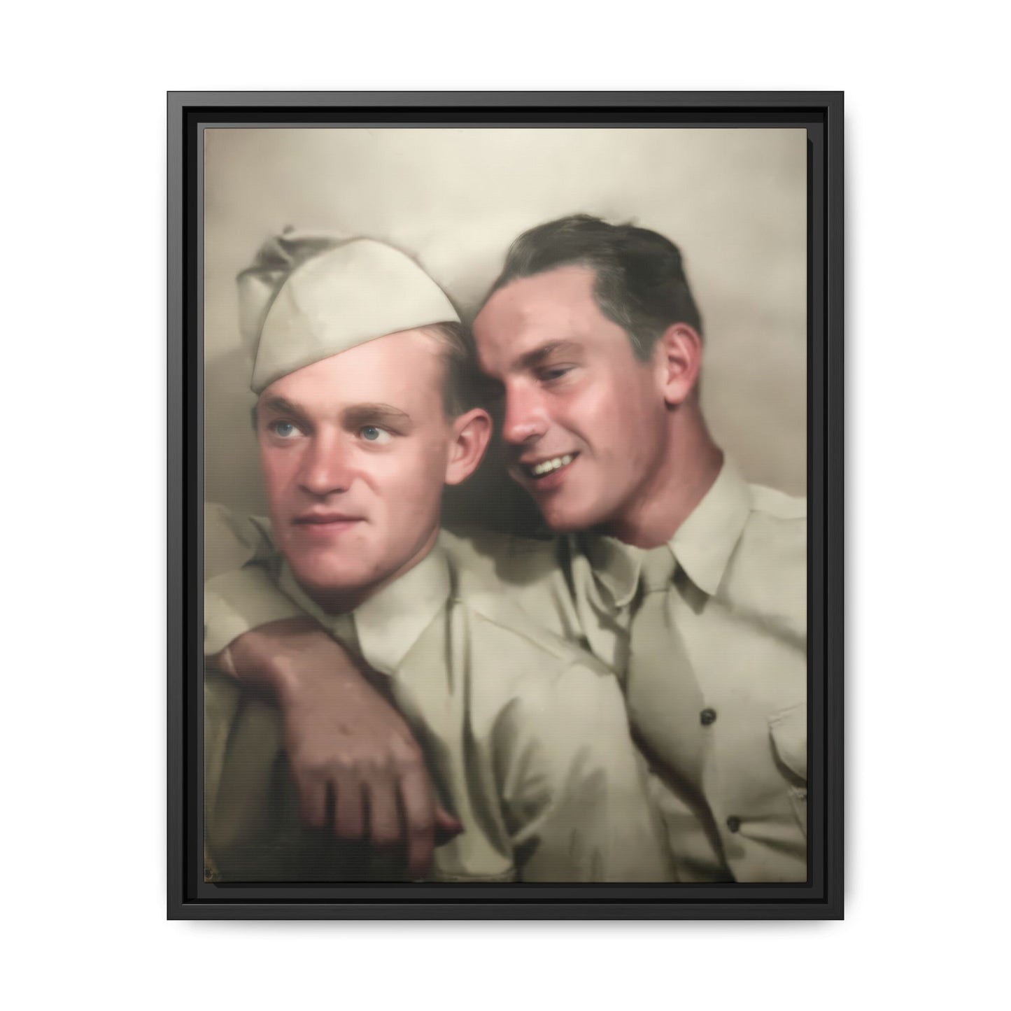 paire 049 | Framed Vintage Photo - Matte Canvas