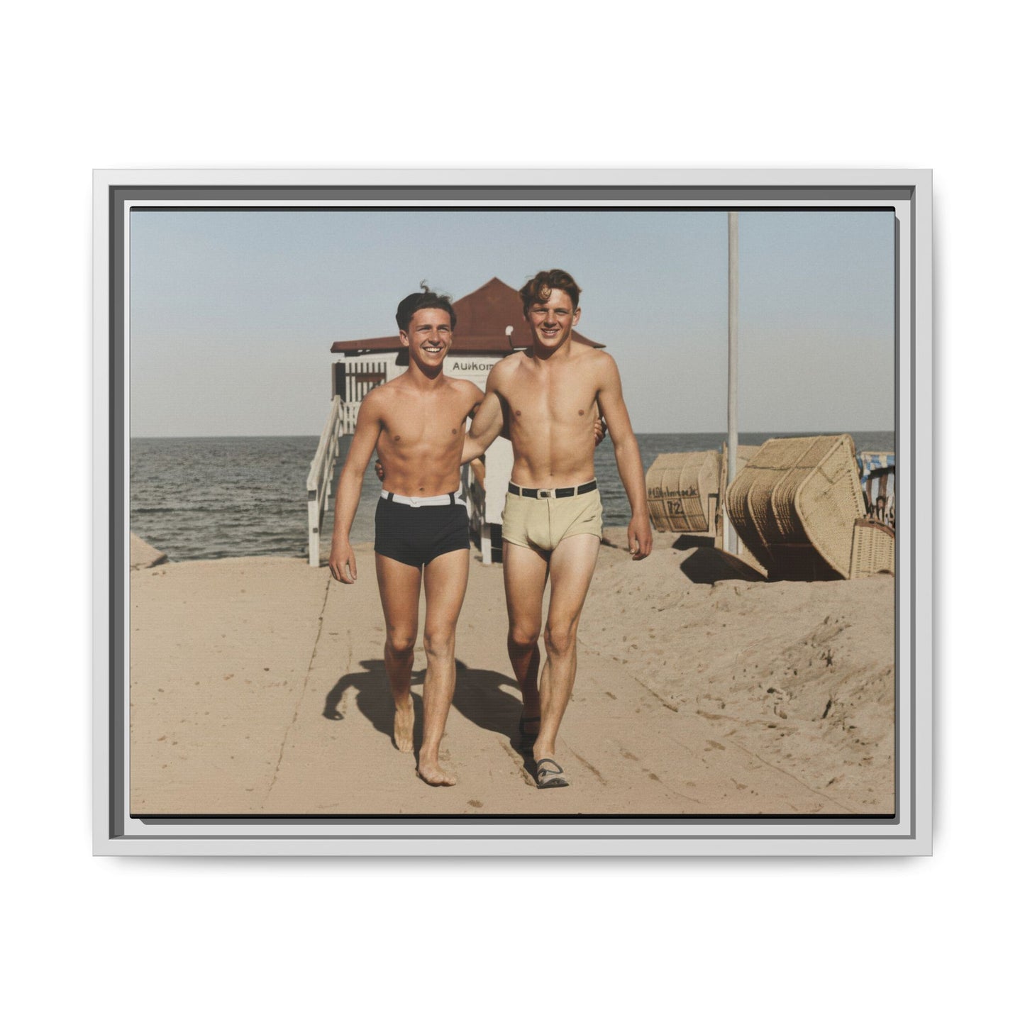 nager 003 | Framed Vintage Photo - Matte Canvas