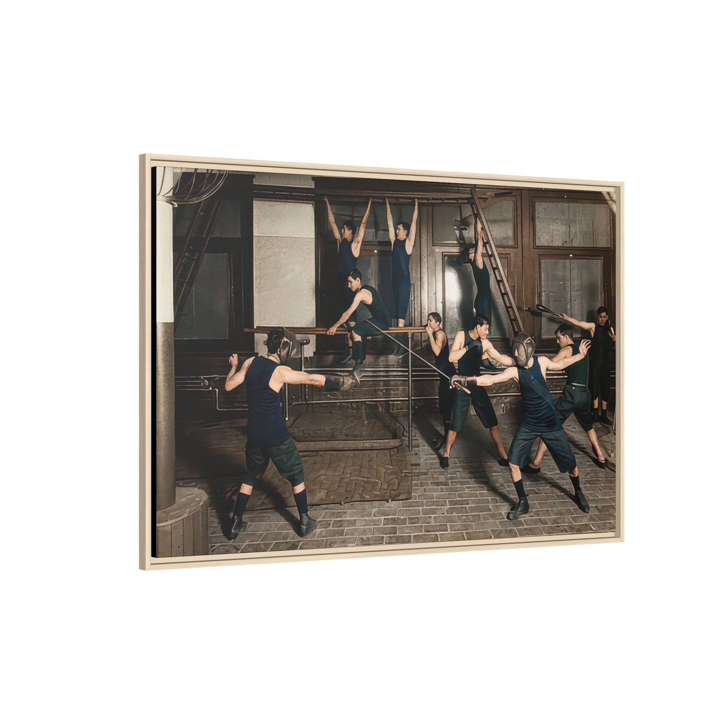 athlétisme 038 | Framed Vintage Photo - Matte Canvas