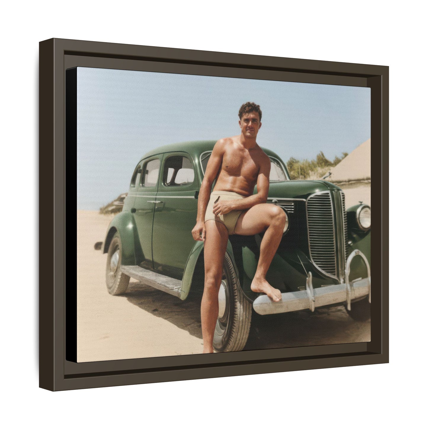 nager 022 | Framed Vintage Photo - Matte Canvas