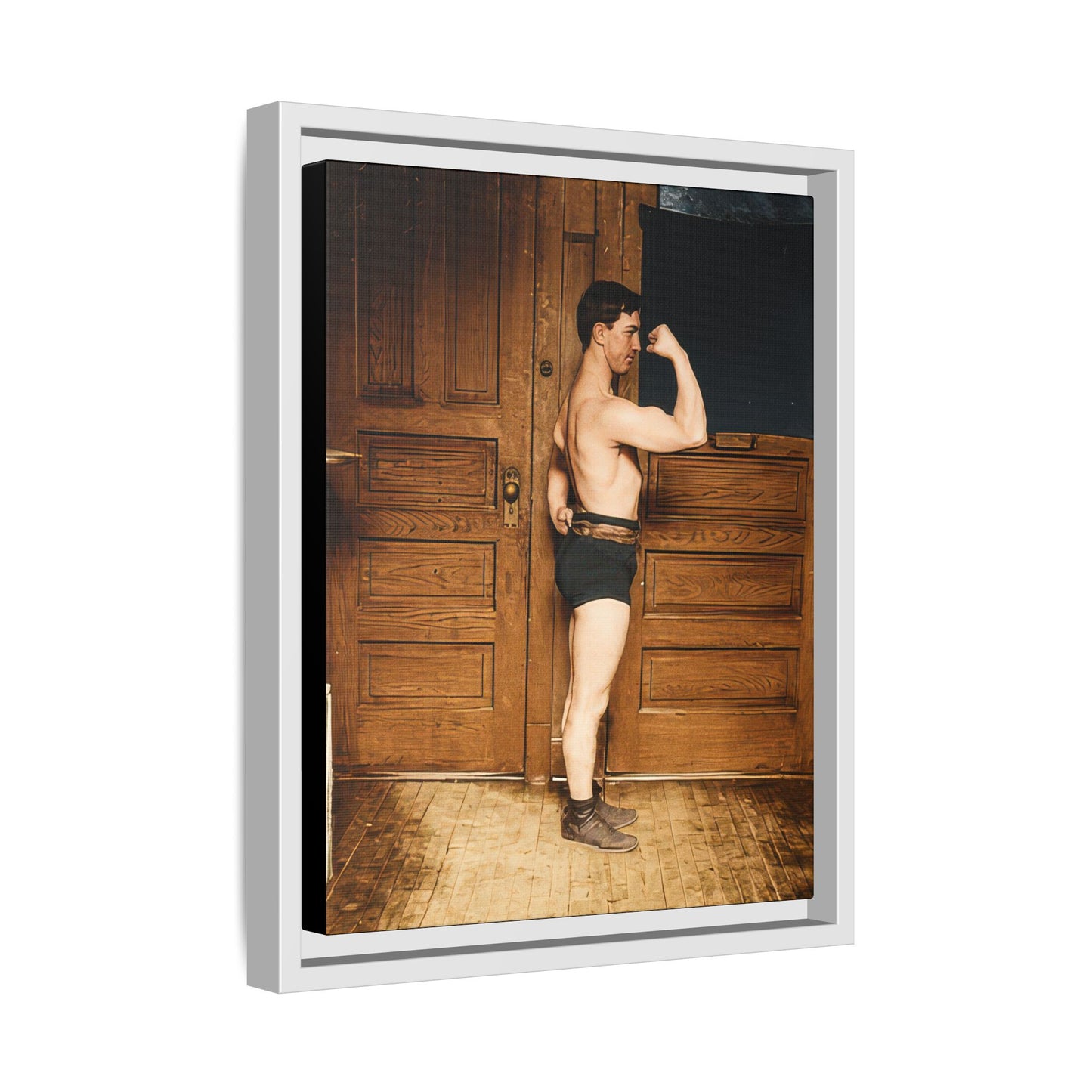 athlétisme 023 | Framed Vintage Photo - Matte Canvas