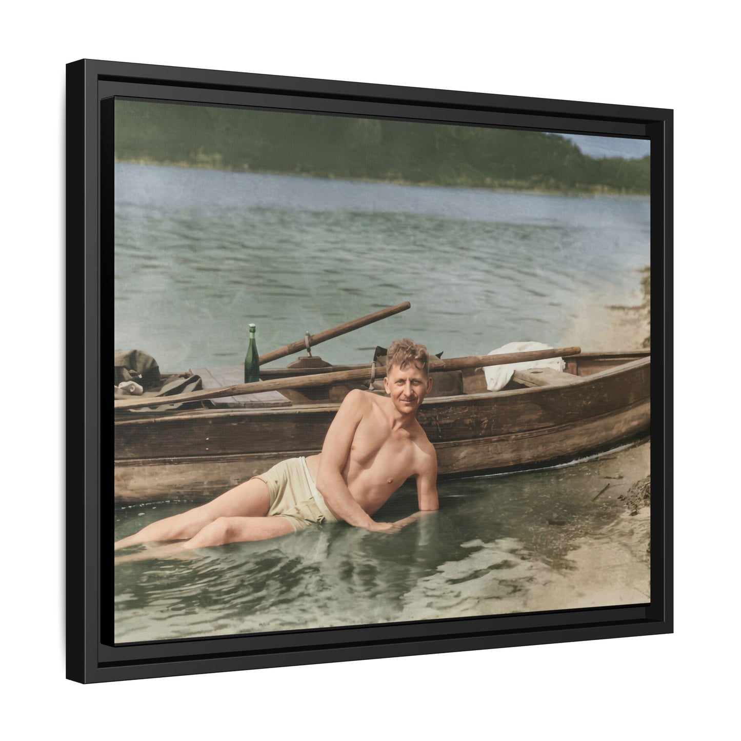 nager 013 | Framed Vintage Photo - Matte Canvas
