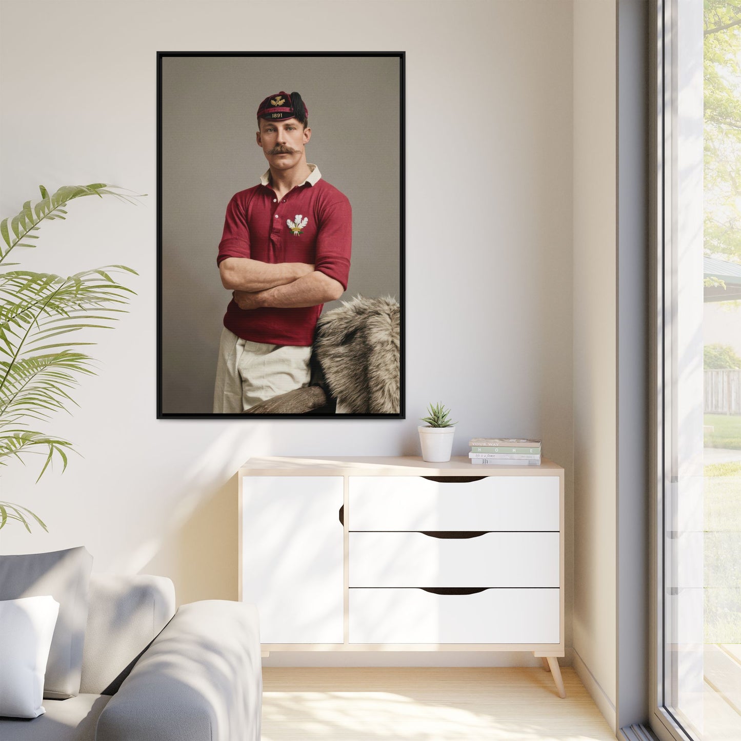athlétisme 021 | Framed Vintage Photo - Matte Canvas