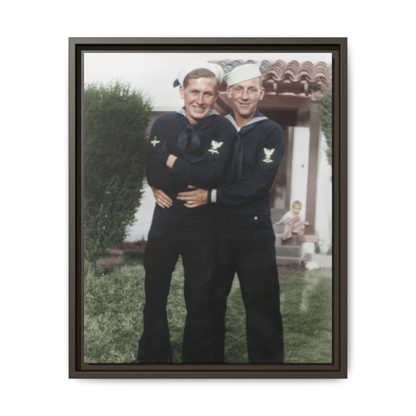 paire 025 | Framed Vintage Photo - Matte Canvas