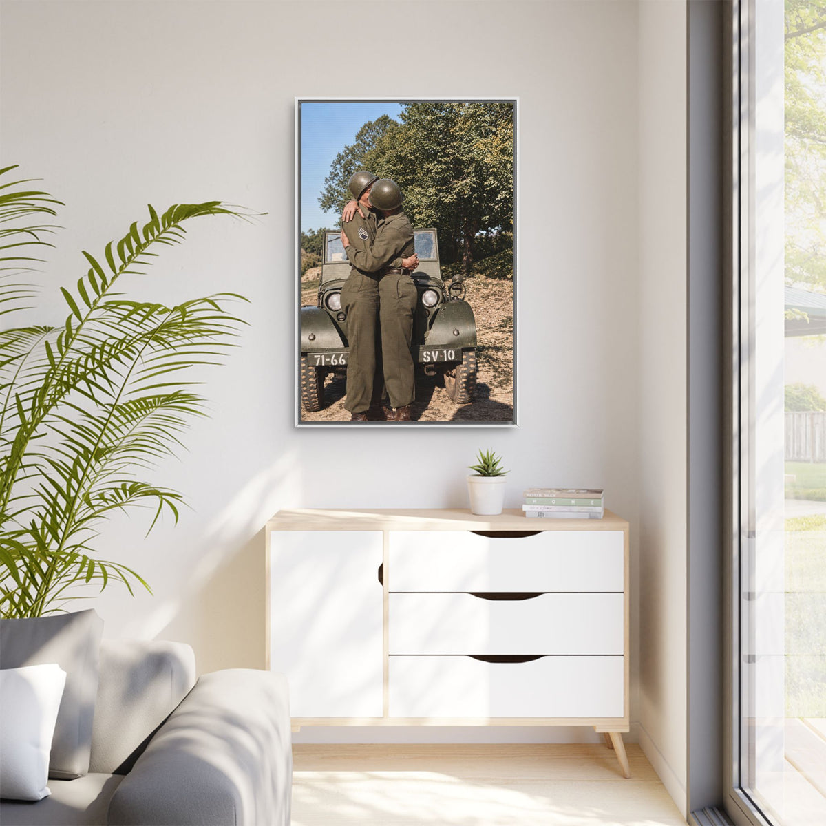 paire 065 | Framed Vintage Photo - Matte Canvas