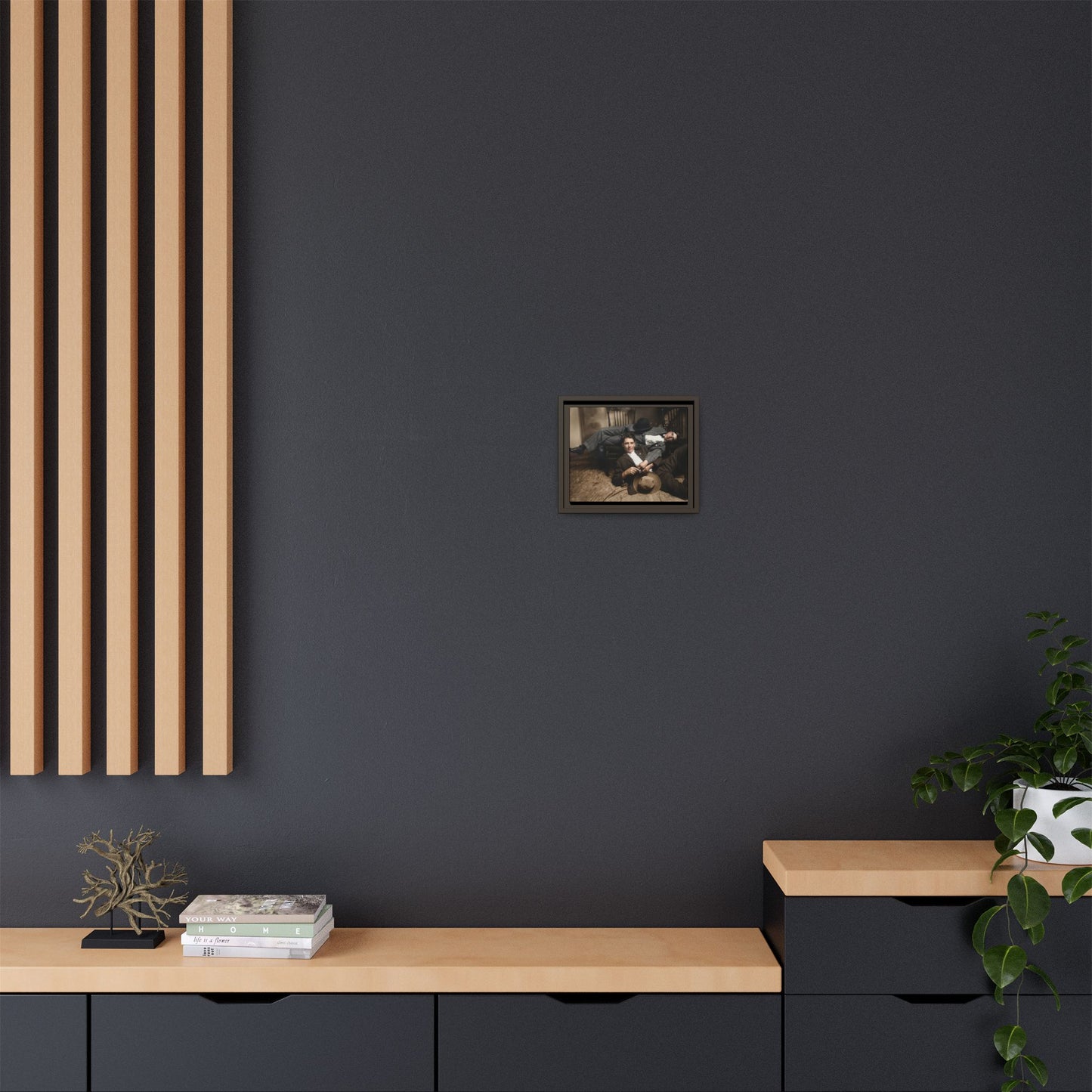 paire 020 | Framed Vintage Photo - Matte Canvas