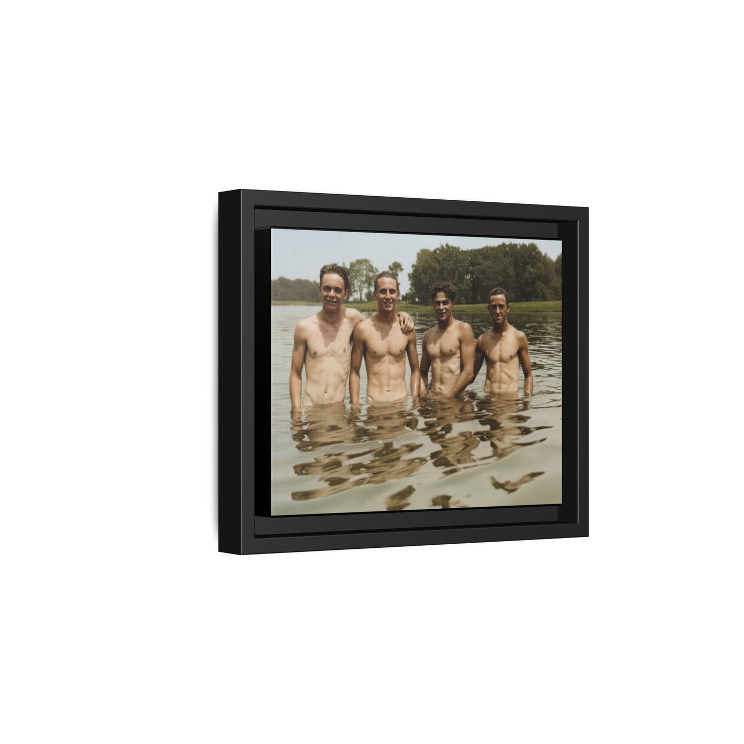 nager 001 | Framed Vintage Photo - Matte Canvas
