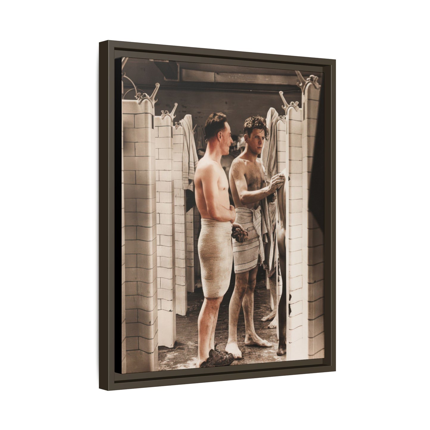 hommes 010 | Framed Vintage Photo - Matte Canvas