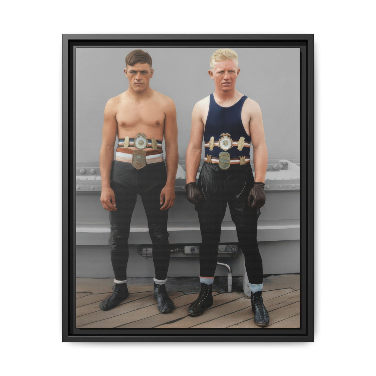 athlétisme 002 | Framed Vintage Photo - Matte Canvas