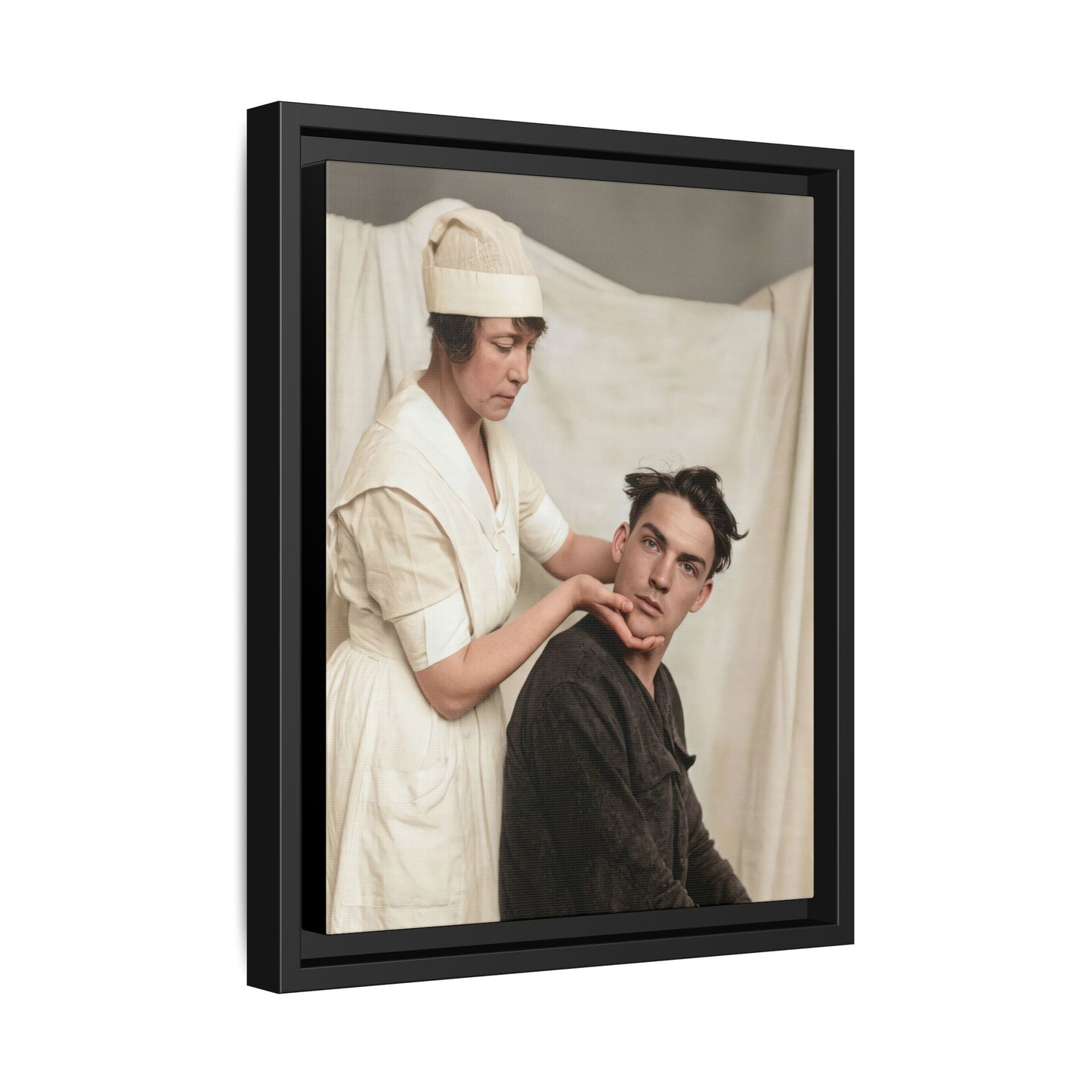 celibataire 021 | Framed Vintage Photo - Matte Canvas