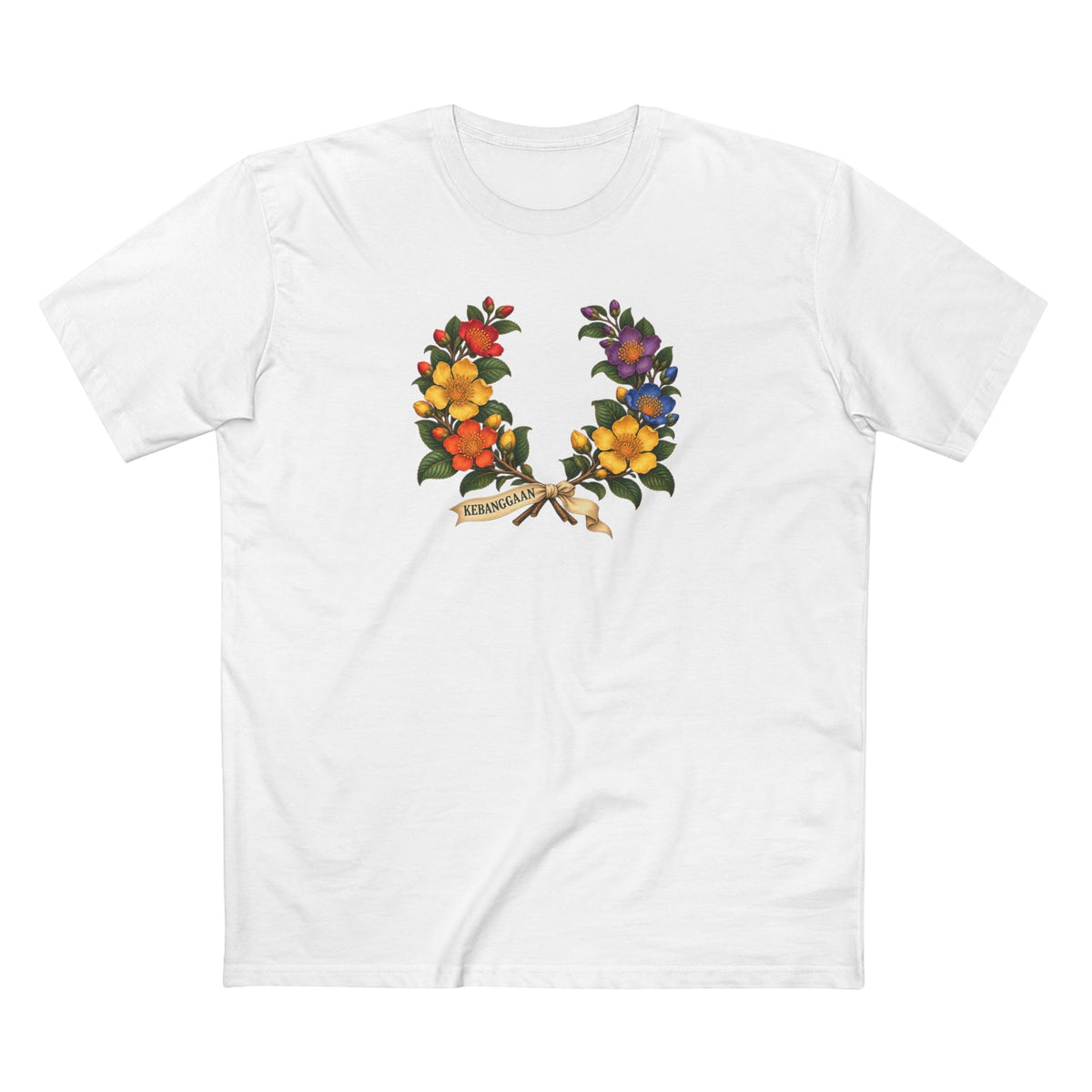 Bruneian Simpor Pride T-Shirt | KEBANGGAAN Laurel Wreath Tee