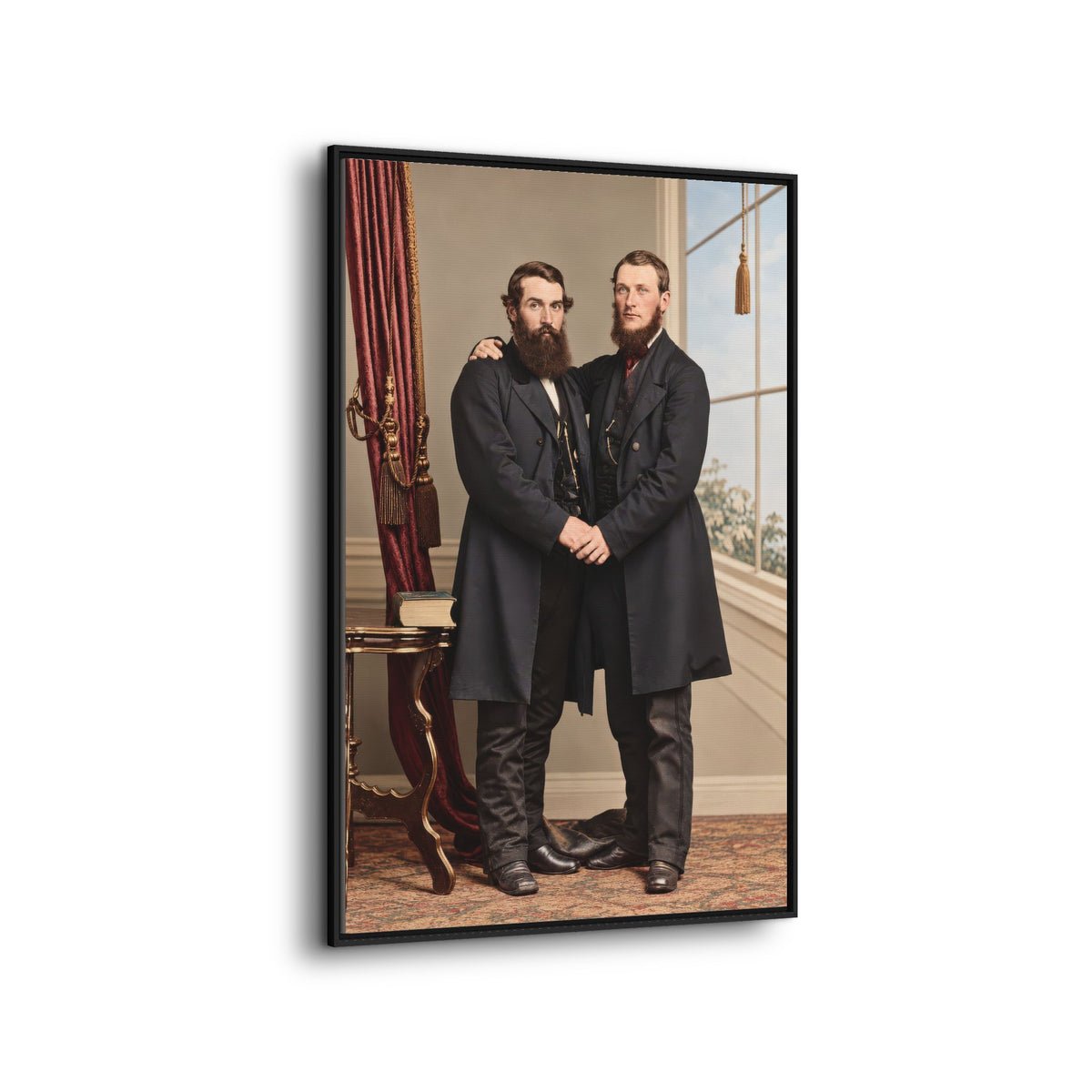 paire 022 | Framed Vintage Photo - Matte Canvas