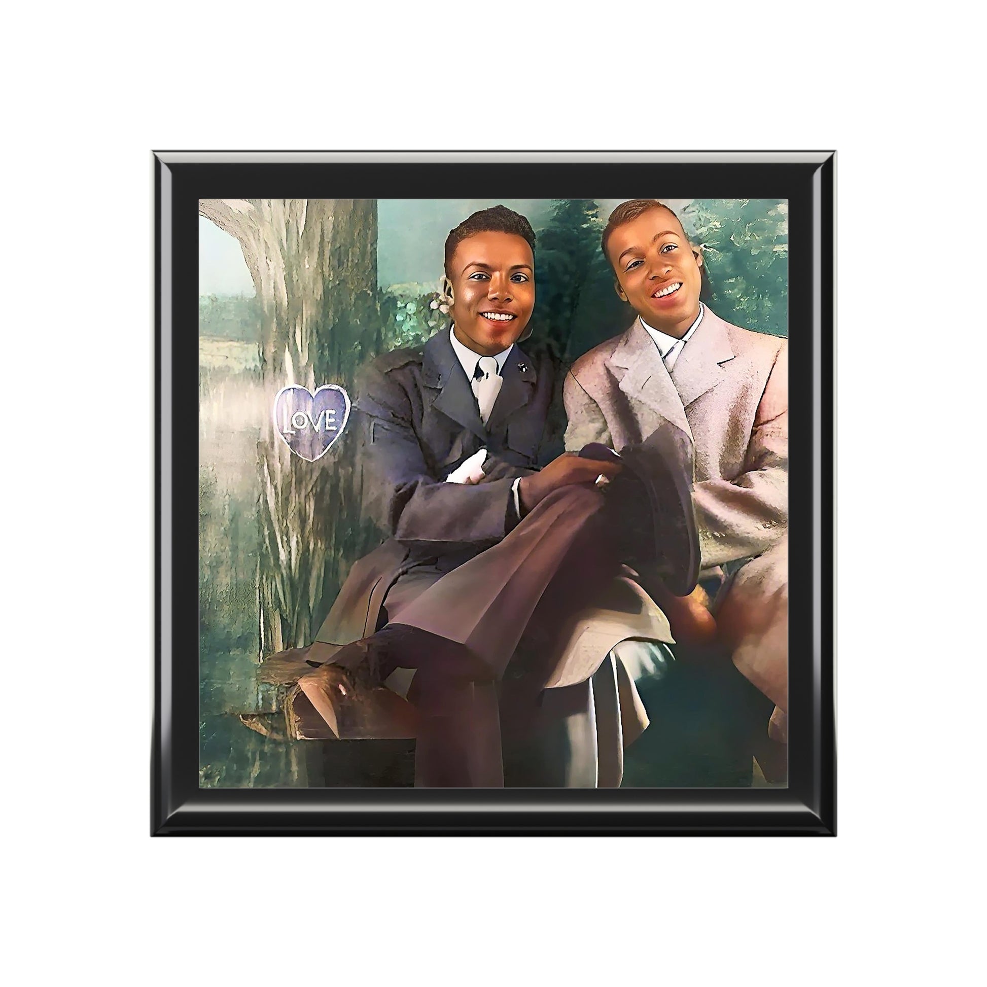 paire 095 | Keepsake Box Vintage Gay Black Couple Portrait Dance Queer Dad Uncle Gift Afro-American
