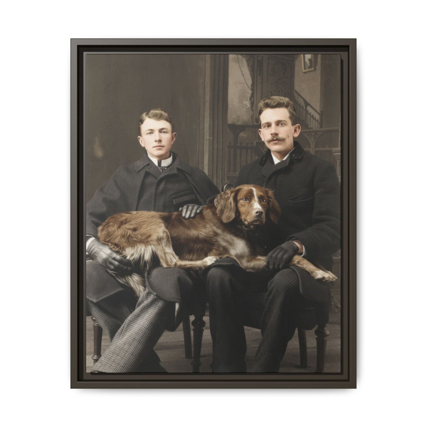 paire 039 | Framed Vintage Photo - Matte Canvas