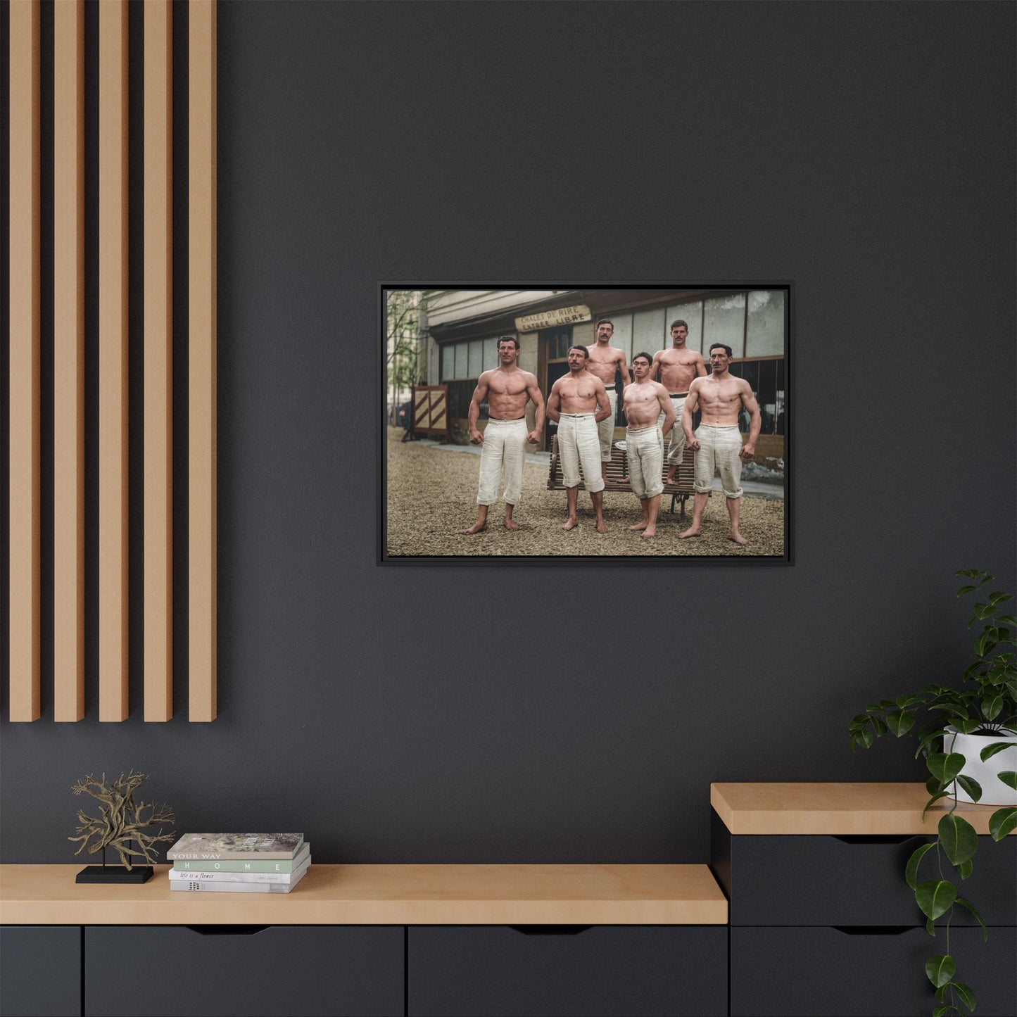 athlétisme 044| Framed Vintage Photo - Matte Canvas