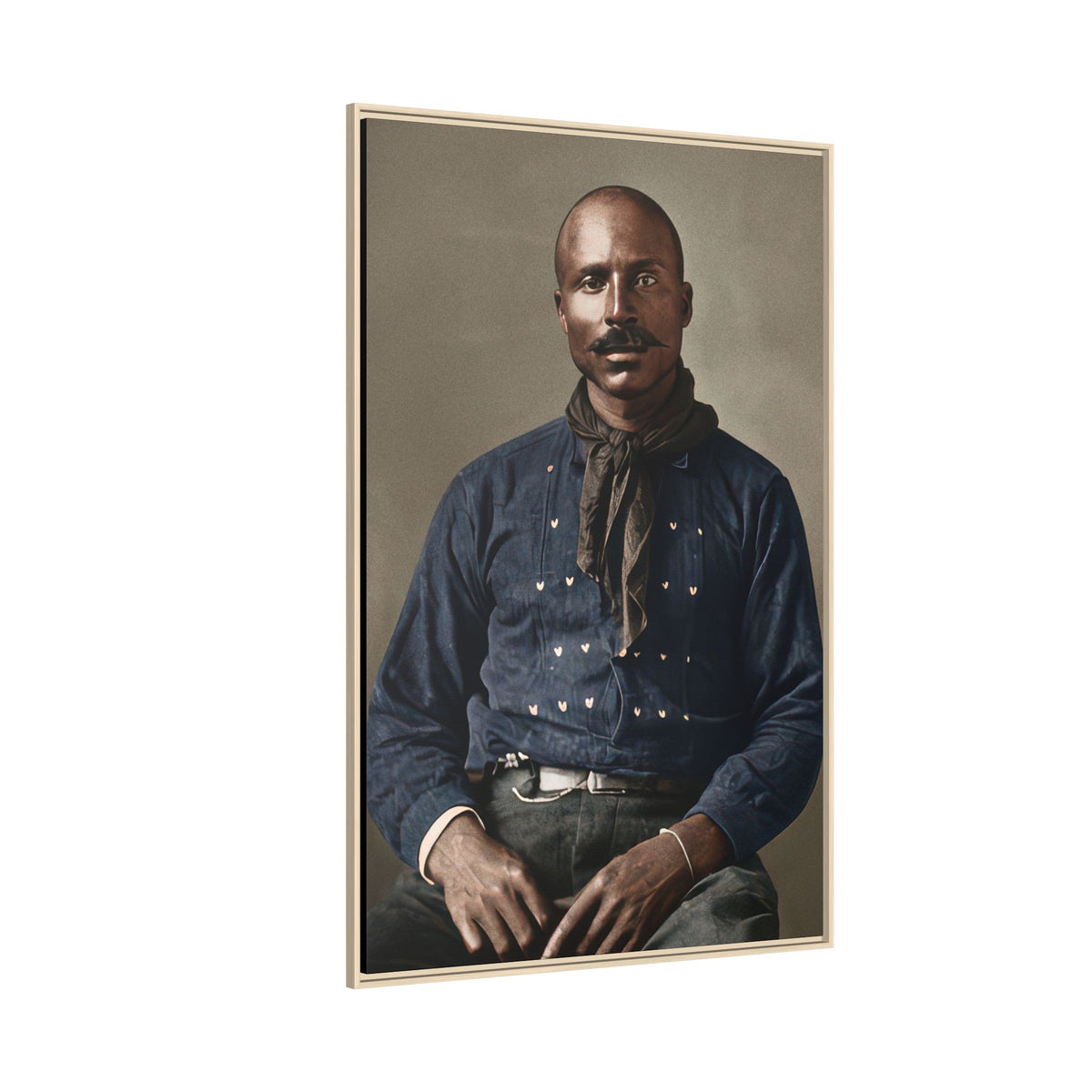 celibataire 017 | Framed Vintage Photo - Matte Canvas