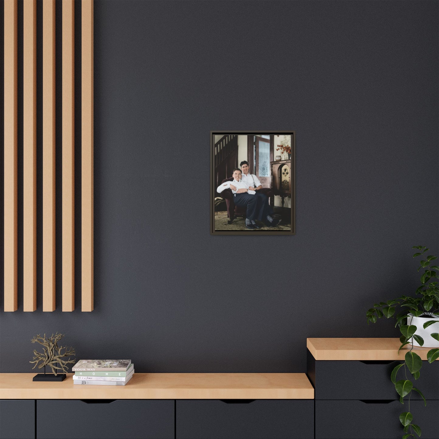paire 053 | Framed Vintage Photo - Matte Canvas