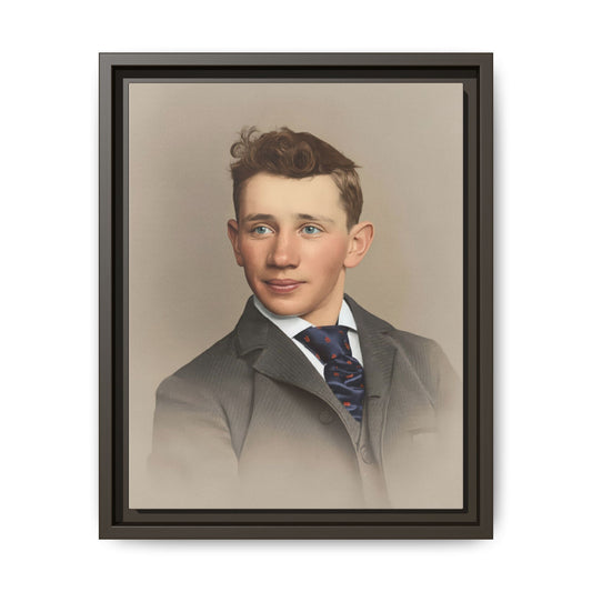 celibataire 038 | Framed Vintage Photo - Matte Canvas