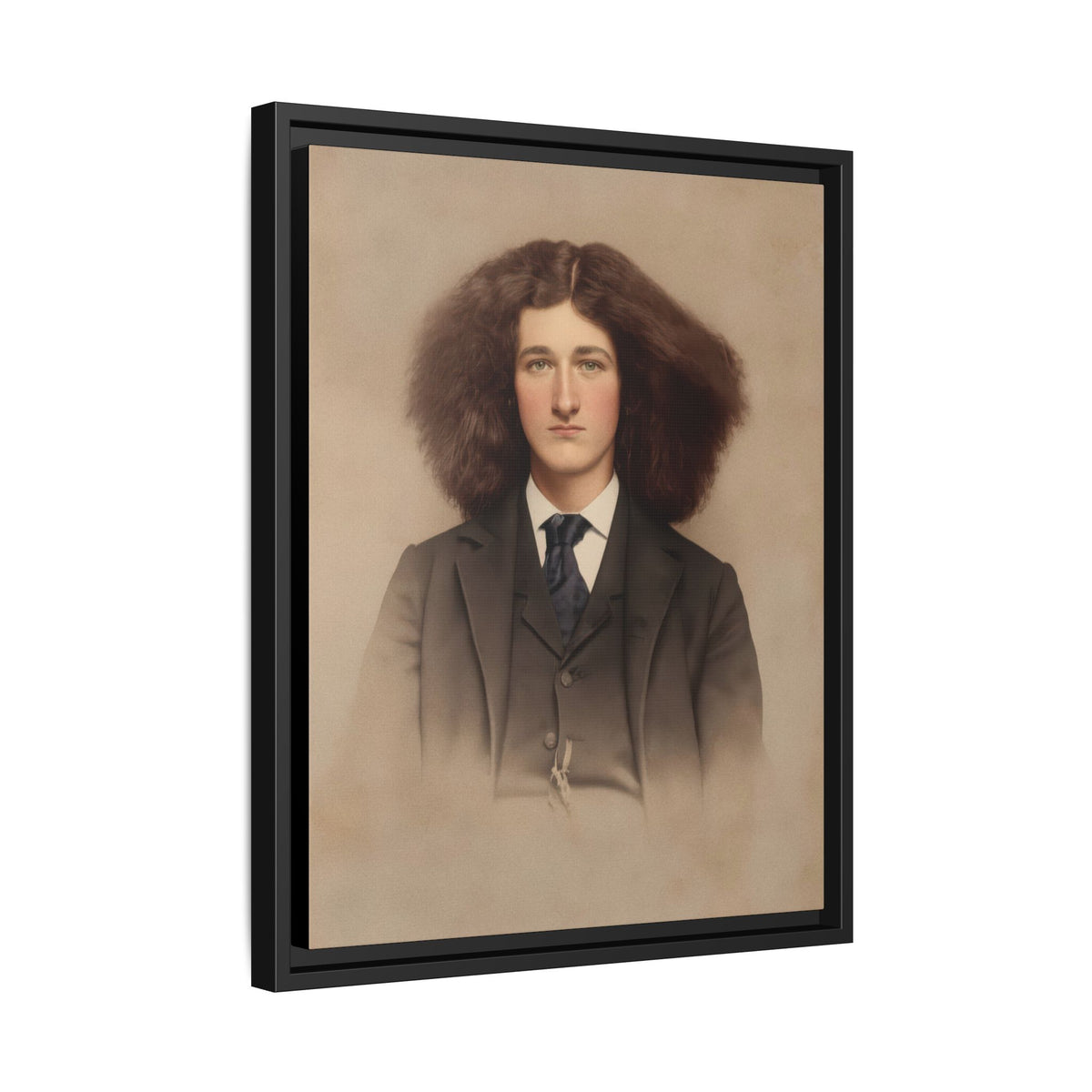 celibataire 033 | Framed Vintage Photo - Matte Canvas