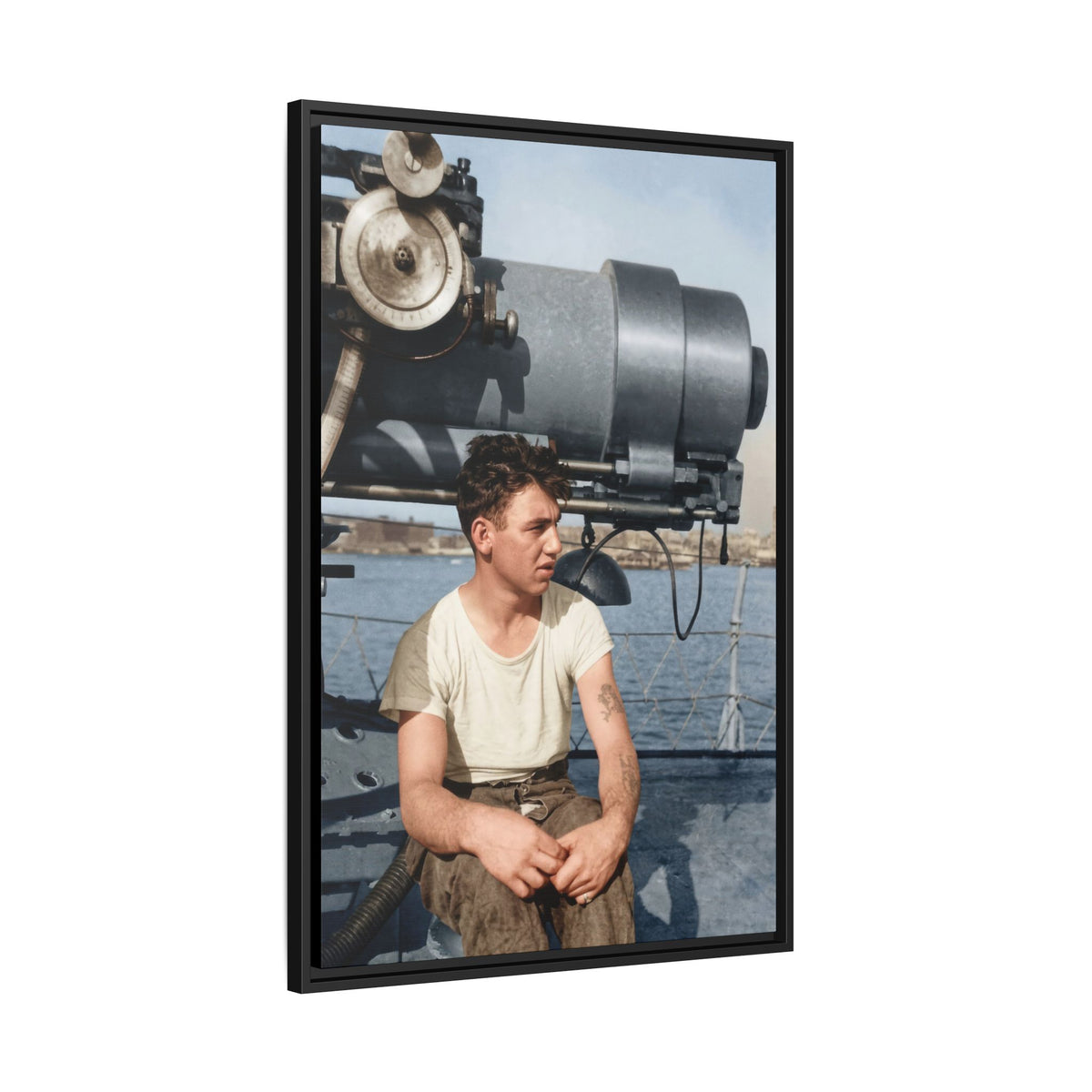 celibataire 026 | Framed Vintage Photo - Matte Canvas