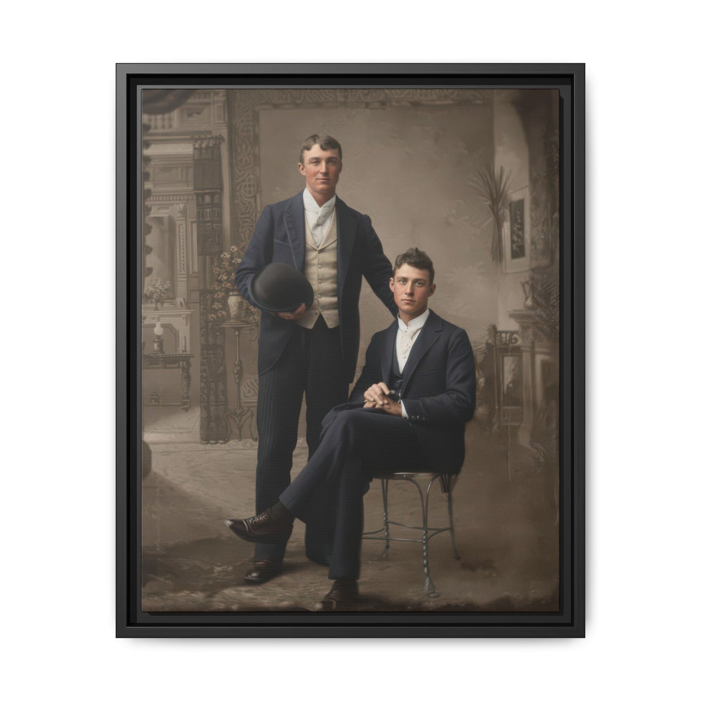 paire 149 | Framed Vintage Photo - Matte Canvas