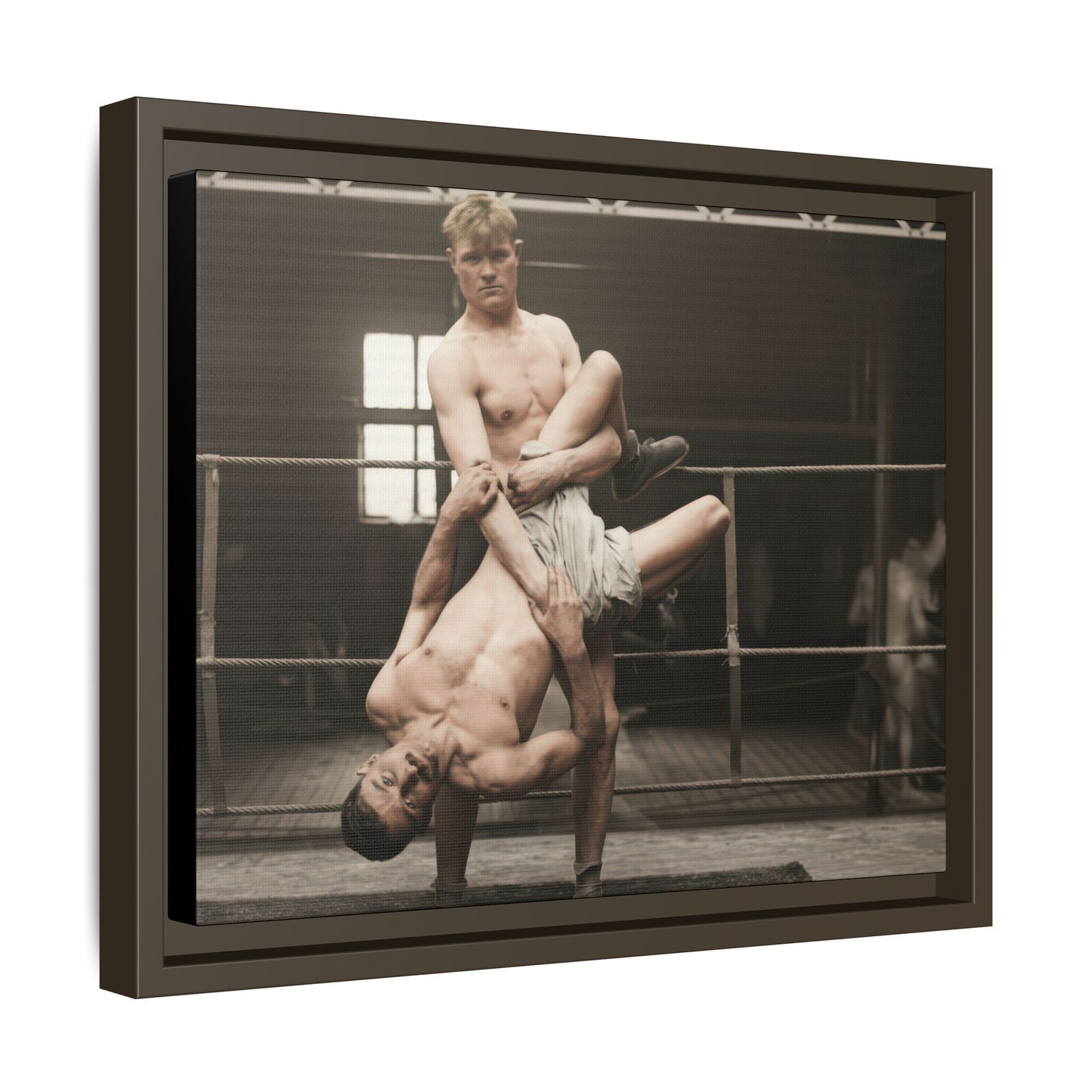 athlétisme 004 | Framed Vintage Photo - Matte Canvas