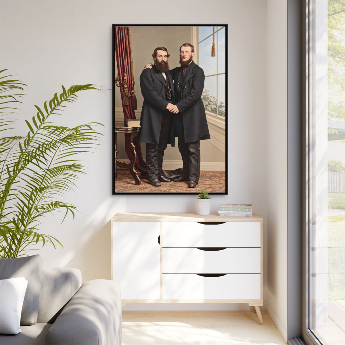 paire 022 | Framed Vintage Photo - Matte Canvas