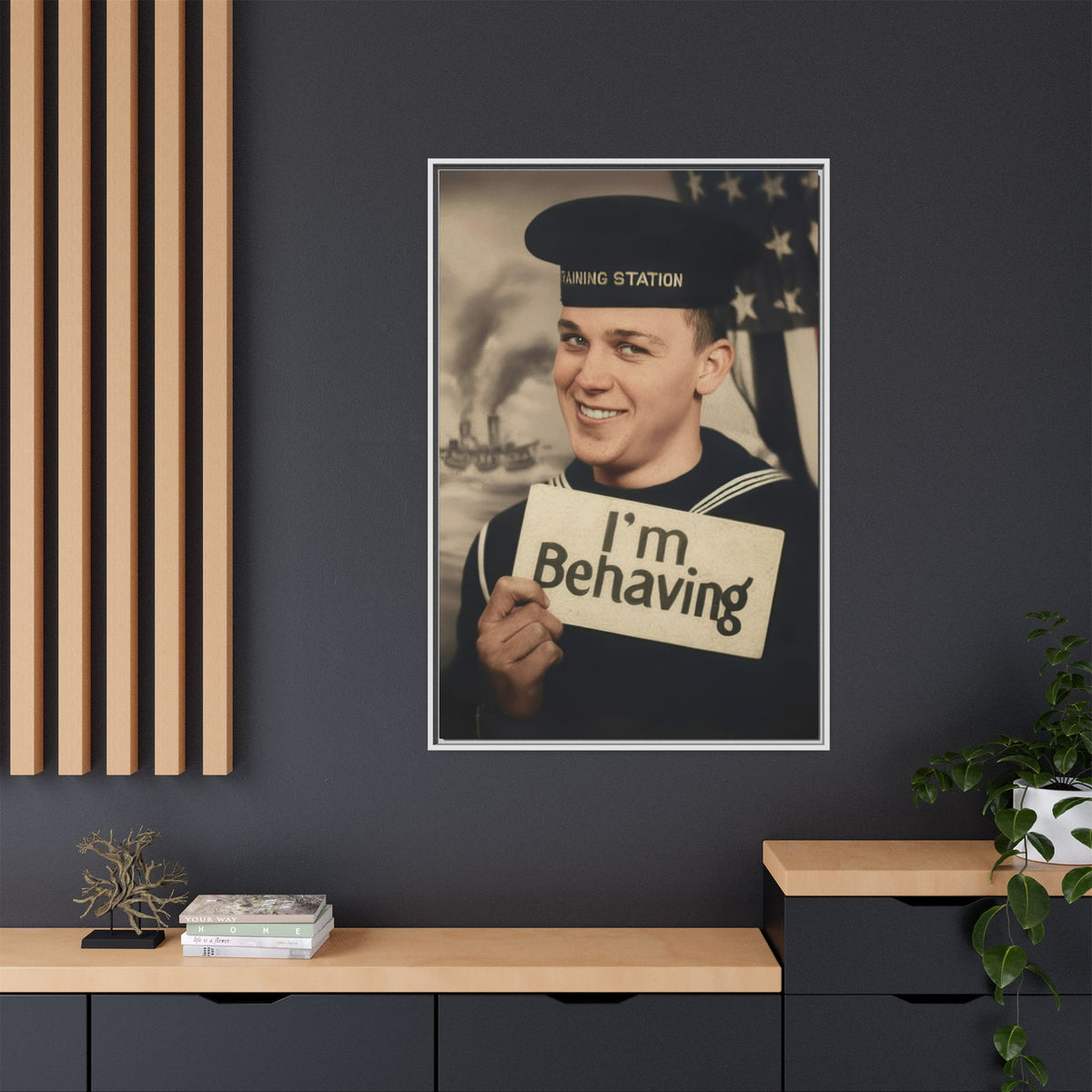 celibataire 002 | Framed Vintage Photo - Matte Canvas