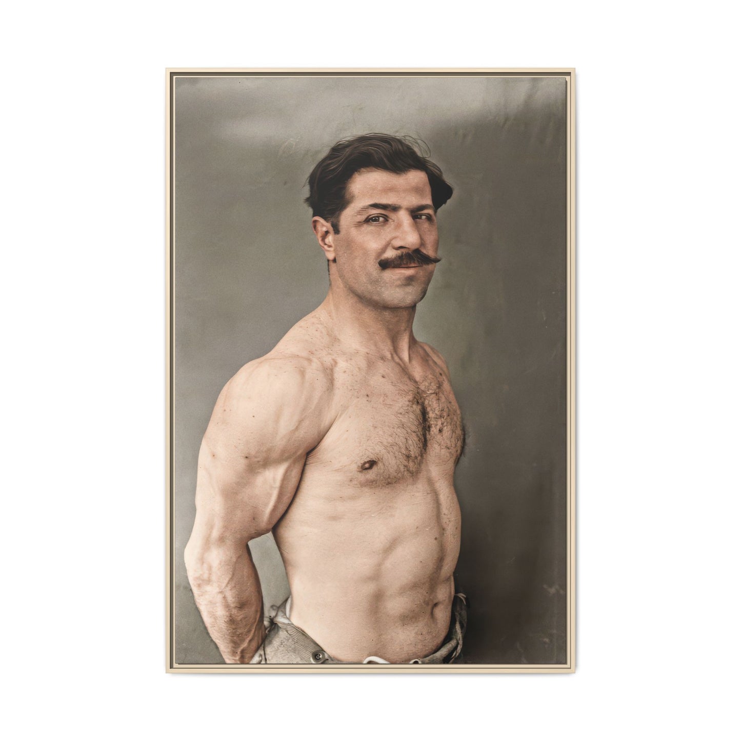 athlétisme 024 | Framed Vintage Photo - Matte Canvas