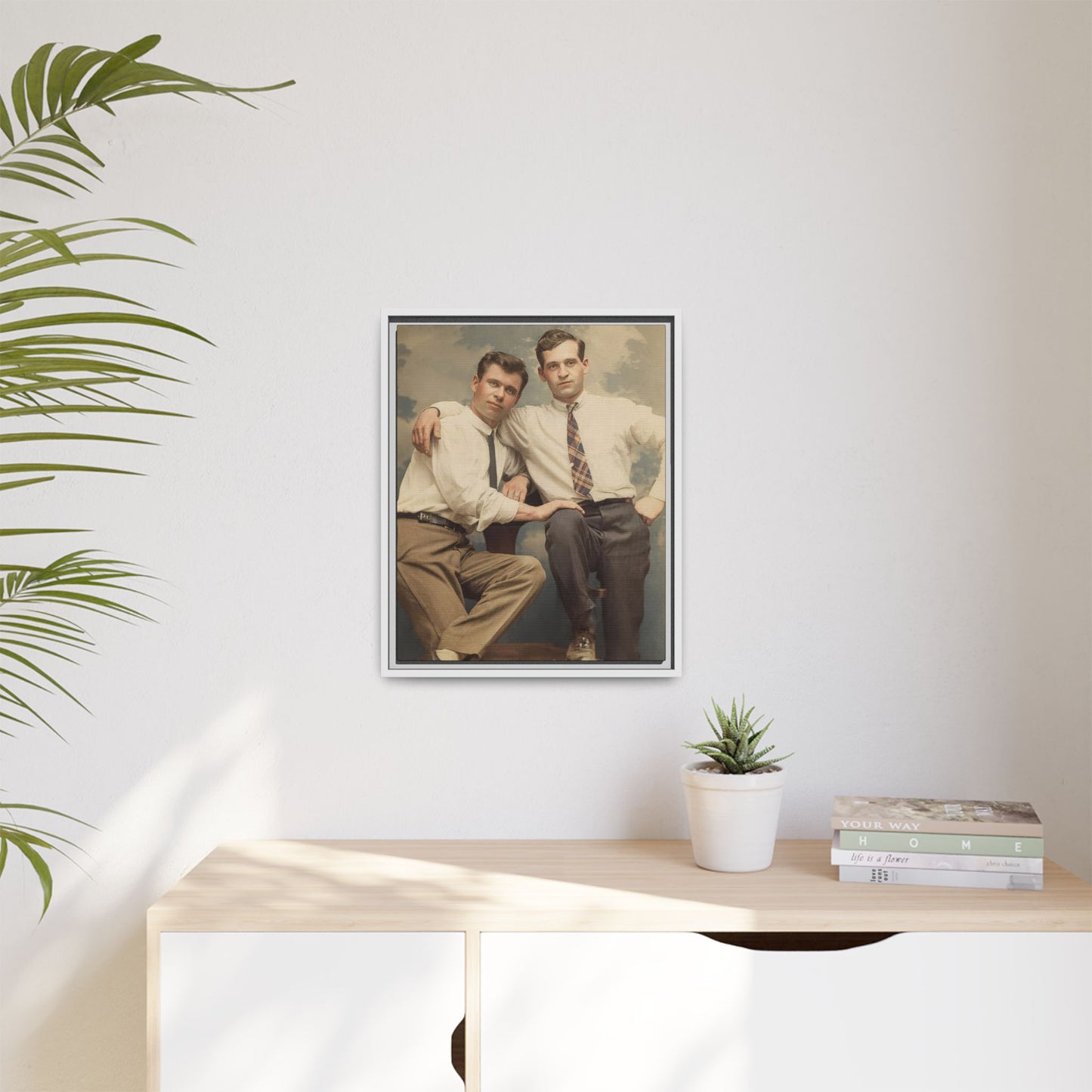 paire 069 | Framed Vintage Photo - Matte Canvas