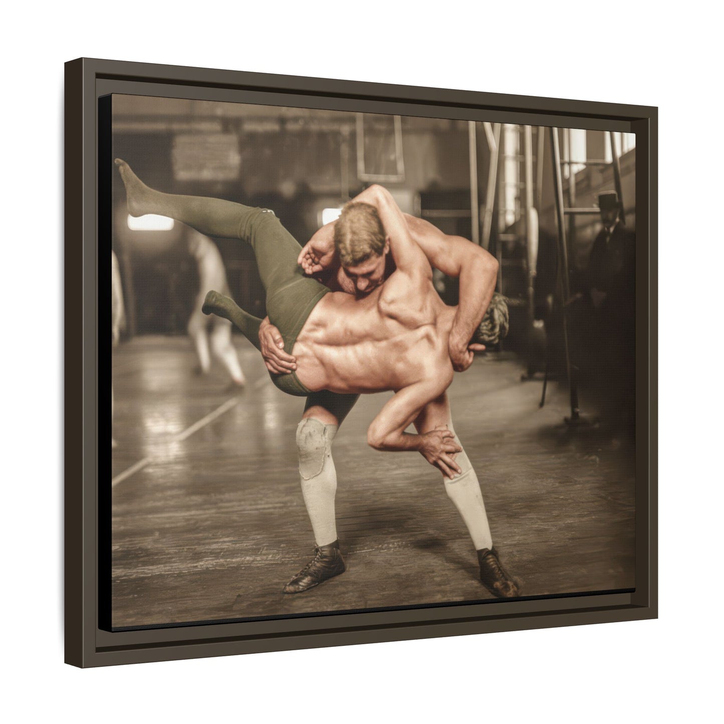 athlétisme 006 | Framed Vintage Photo - Matte Canvas