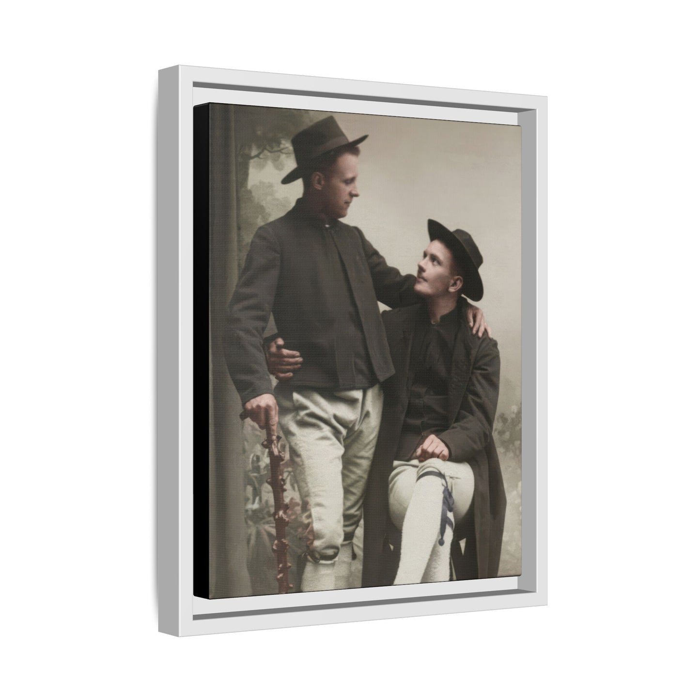 paire 092 | Framed Vintage Photo - Matte Canvas