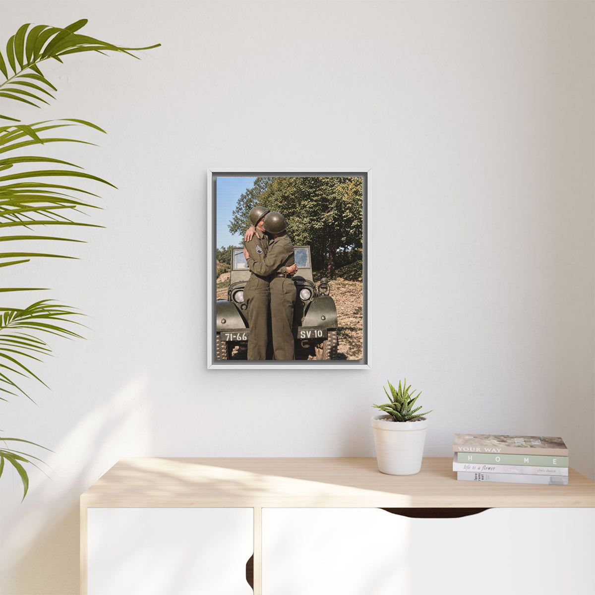 paire 065 | Framed Vintage Photo - Matte Canvas