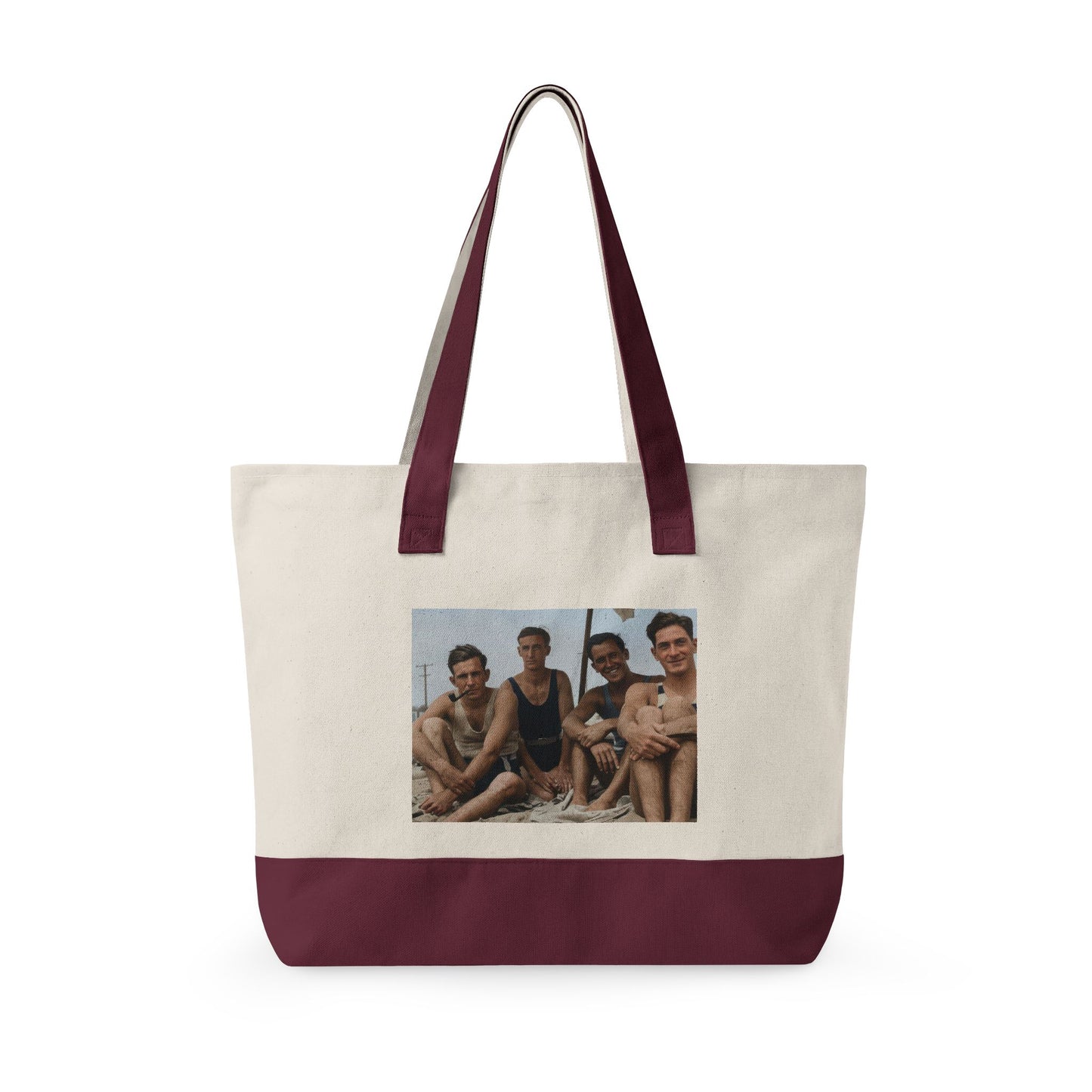 Beach Day Zippered Canvas Tote | nager 029