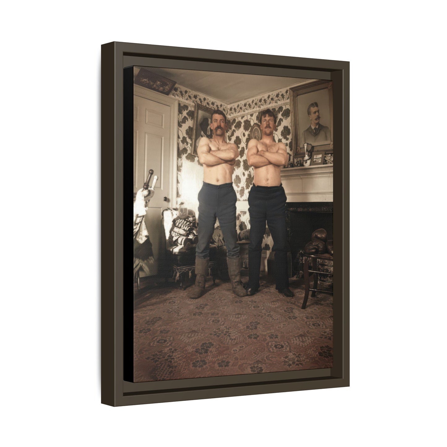 athlétisme 001 | Framed Vintage Photo - Matte Canvas