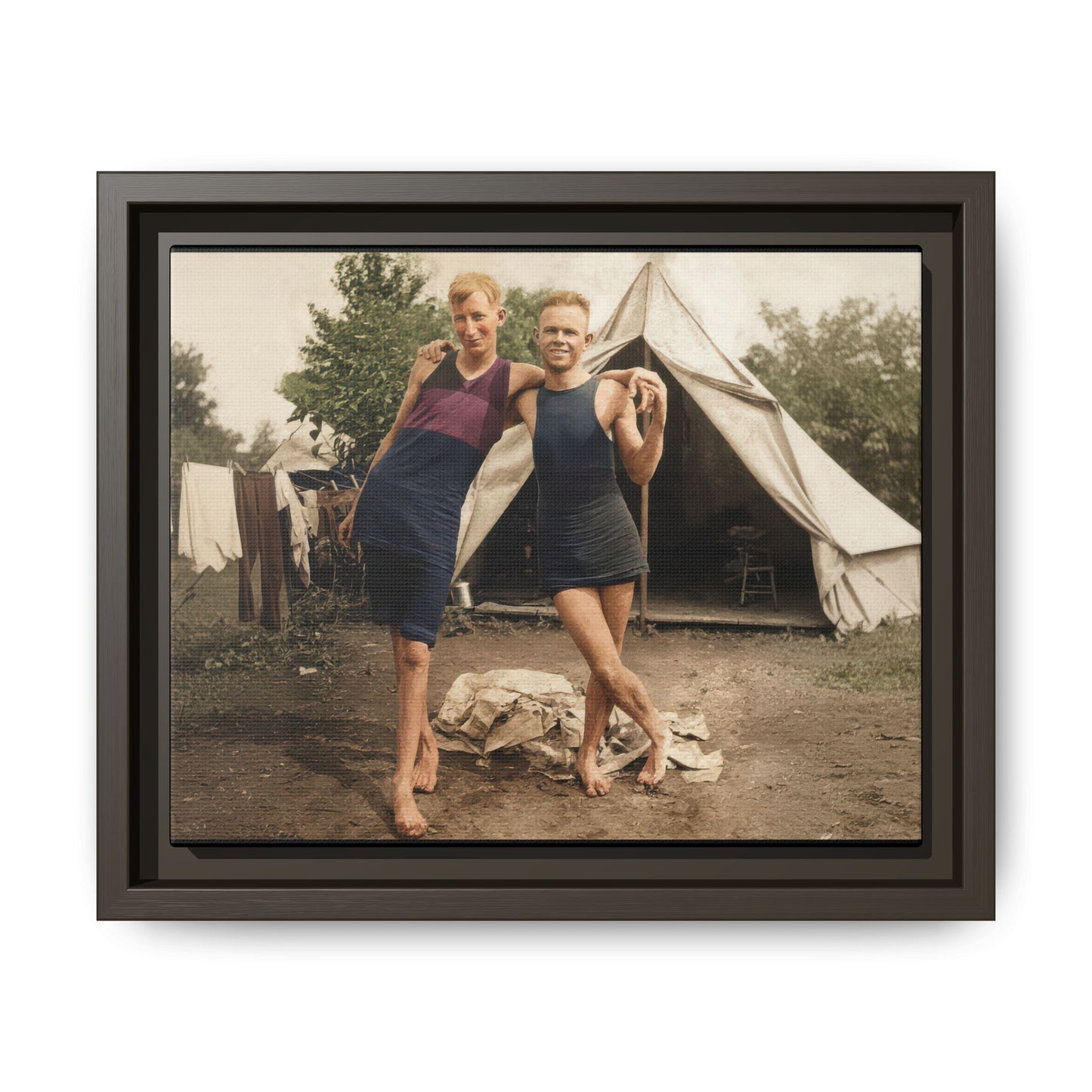 nager 040 | Framed Vintage Photo - Matte Canvas