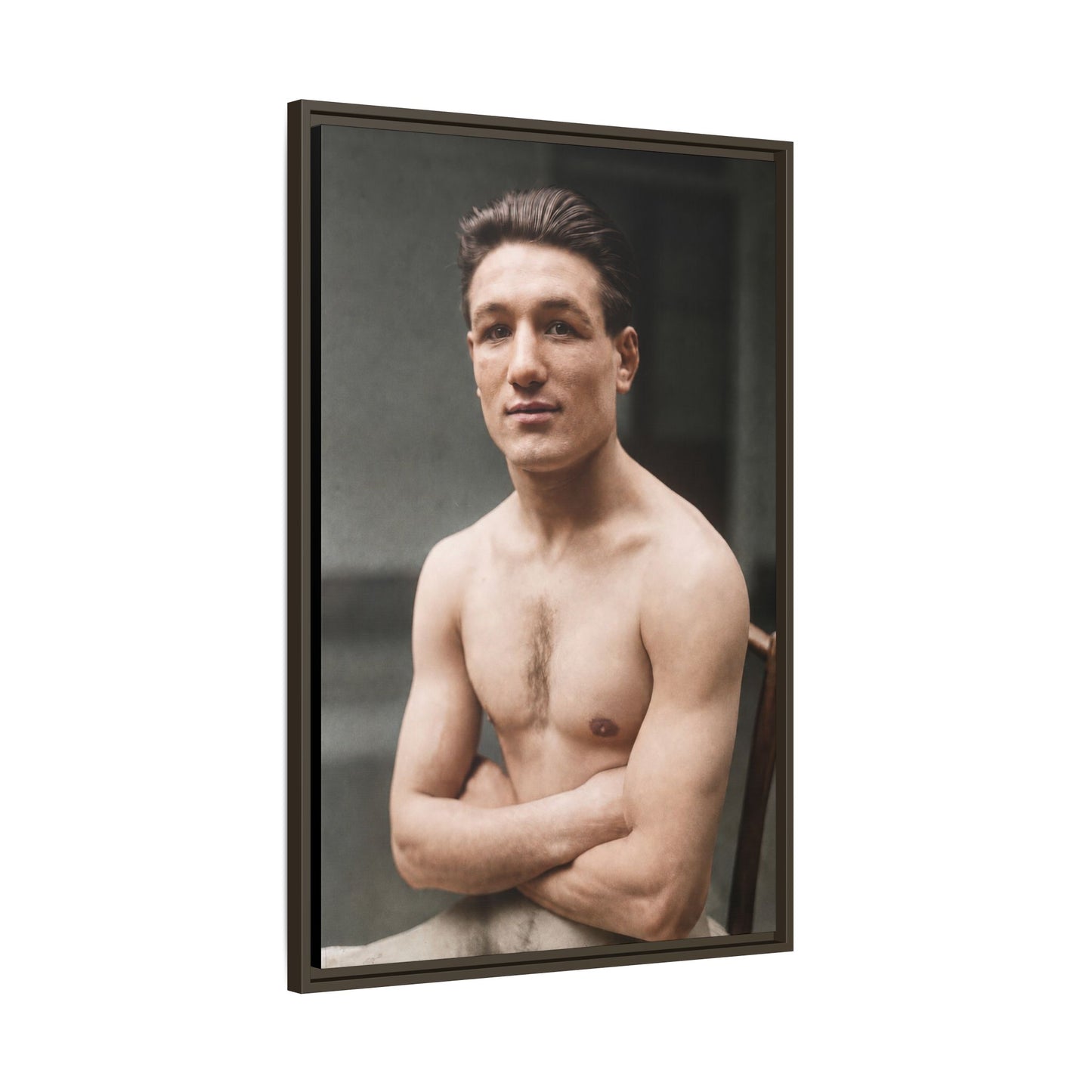 athlétisme 046 | Framed Vintage Photo - Matte Canvas