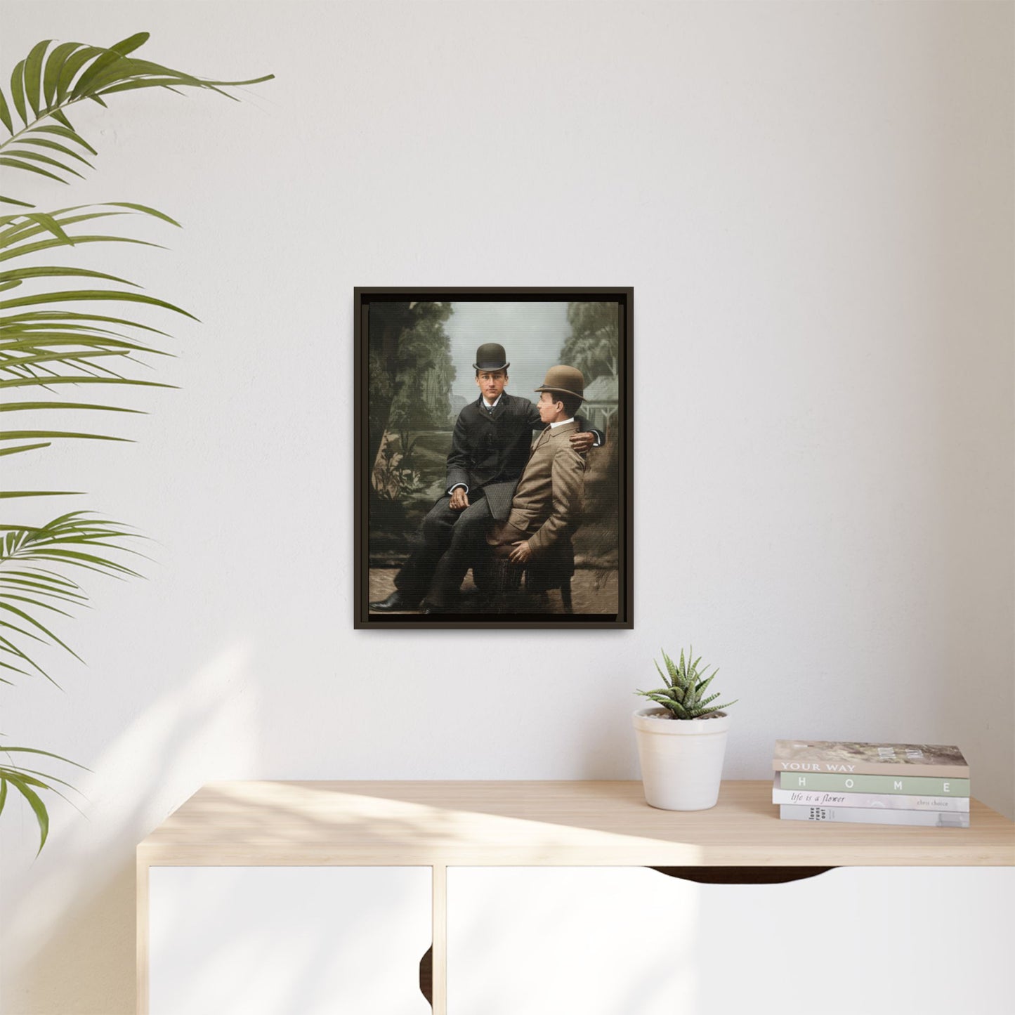 paire 027 | Framed Vintage Photo - Matte Canvas