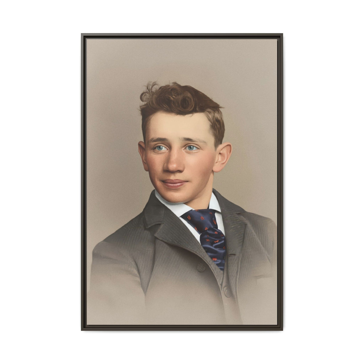 celibataire 038 | Framed Vintage Photo - Matte Canvas