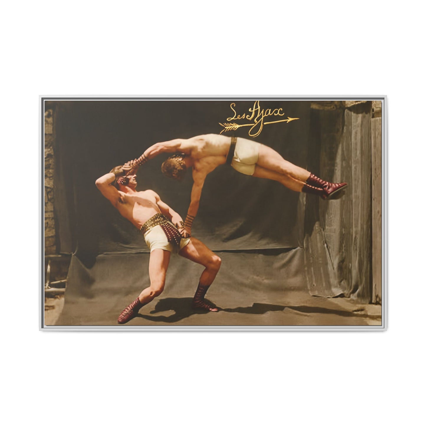 athlétisme 013 | Framed Vintage Photo - Matte Canvas