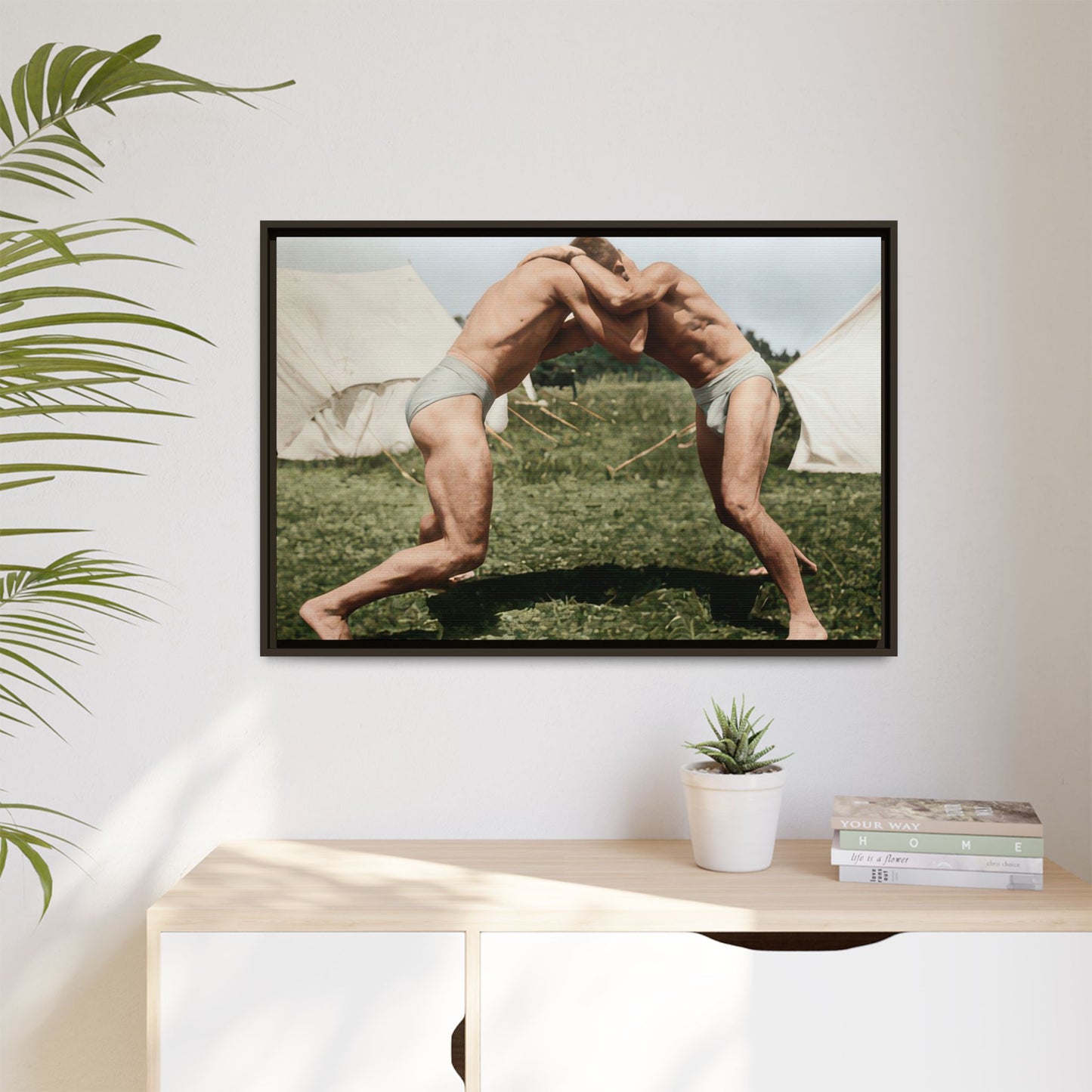 athlétisme 019 | Framed Vintage Photo - Matte Canvas
