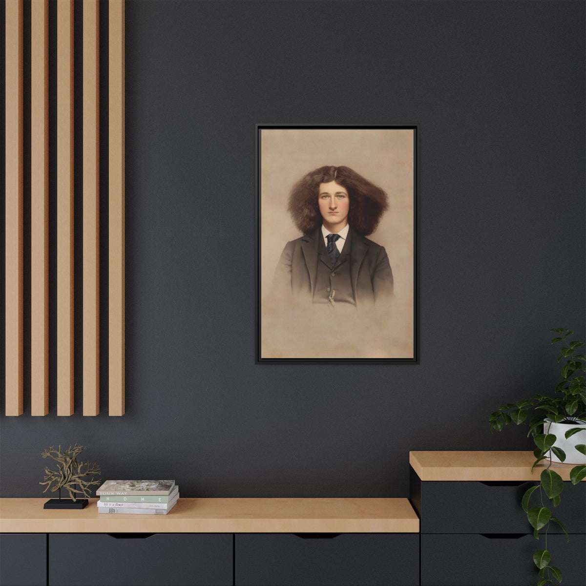 celibataire 033 | Framed Vintage Photo - Matte Canvas