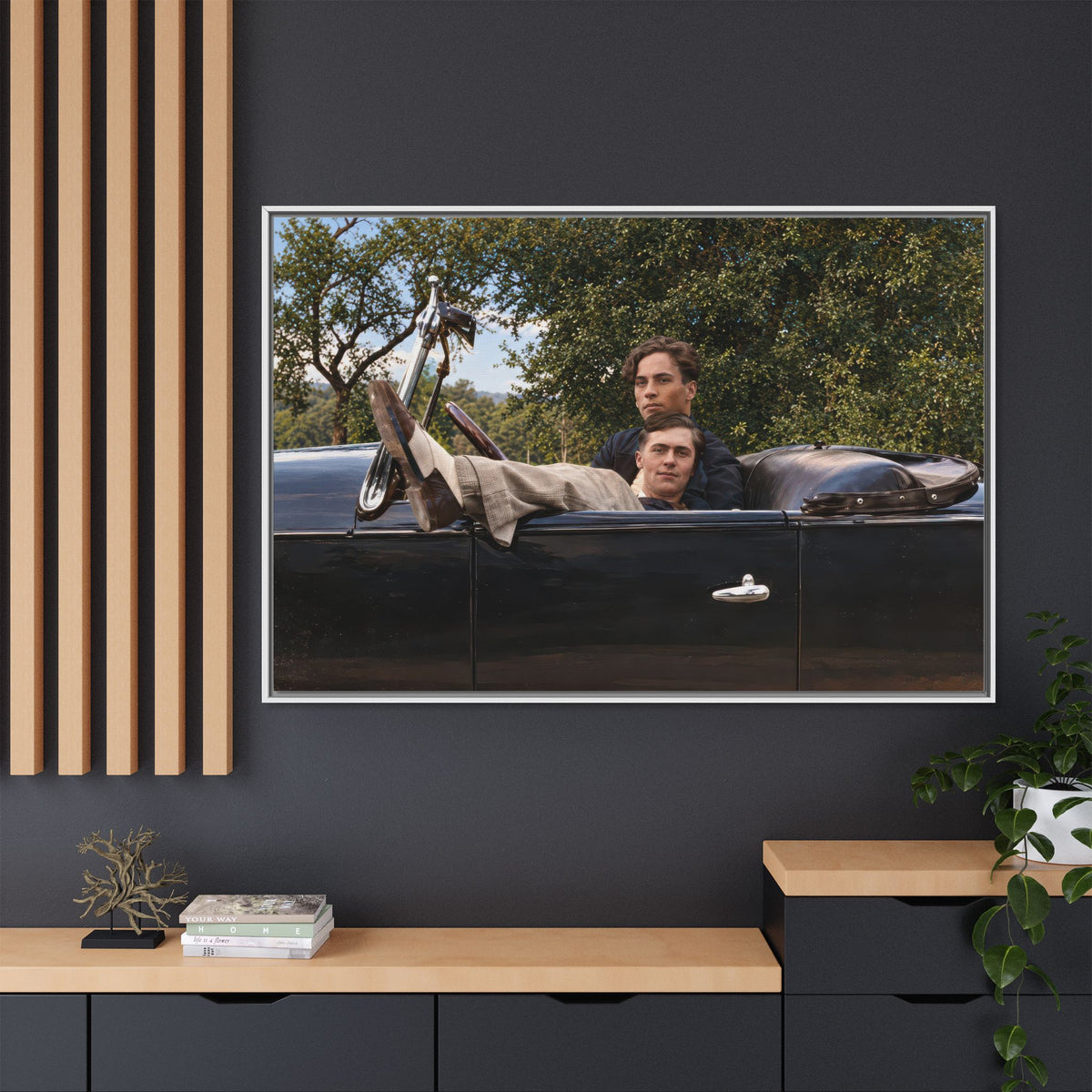 paire 164 | Framed Vintage Photo - Matte Canvas